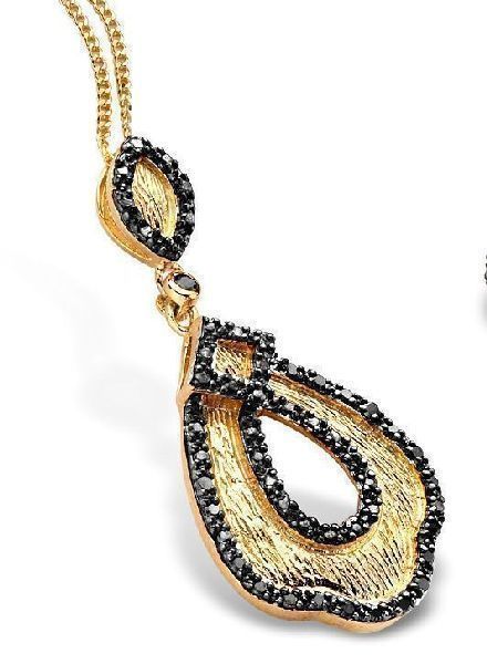 Thumbnail - Orphelia Damen-Anhänger Sterling-Silber 925 mit Kette – Gold PEN-1901-B