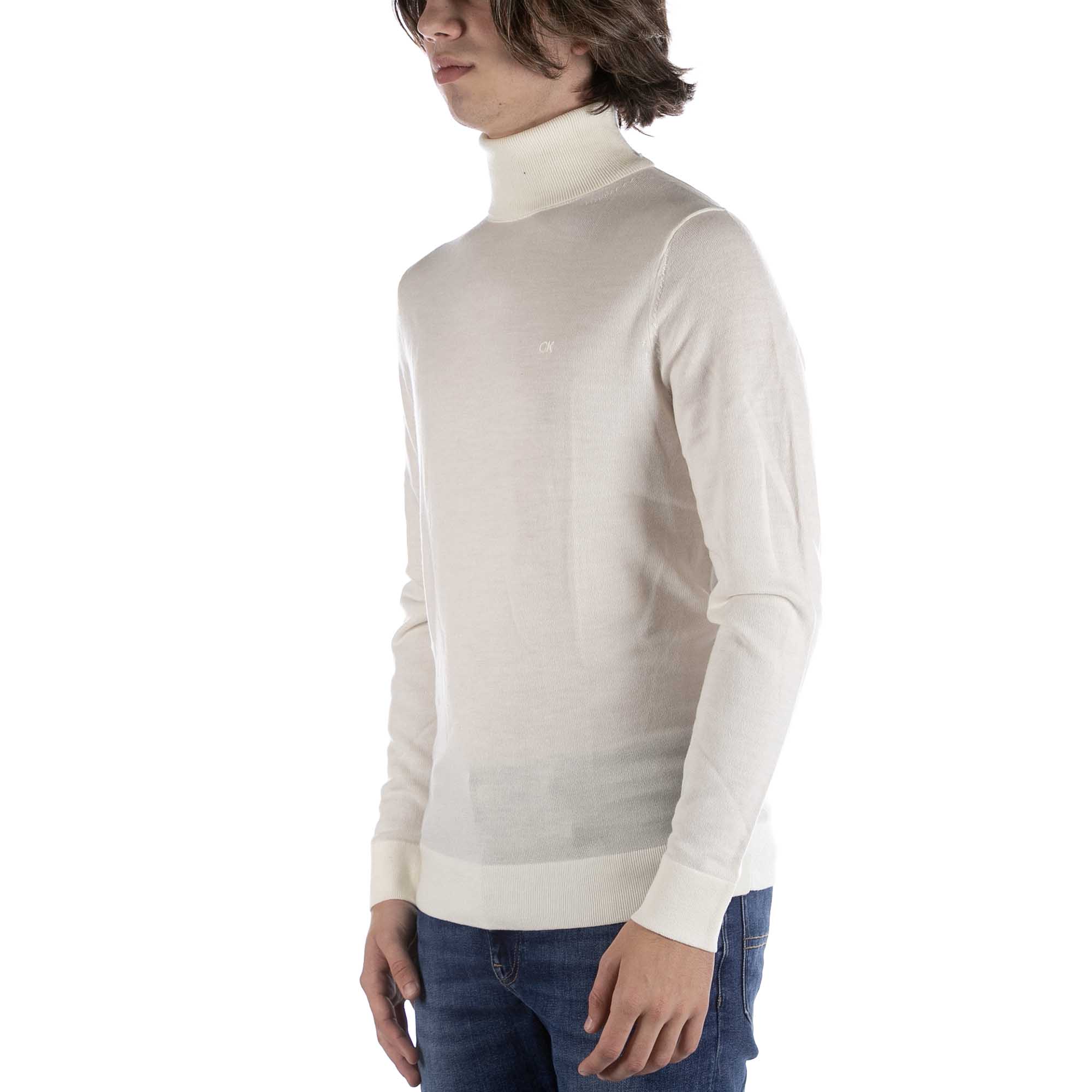 Calvin Klein Superior Wool Turtle Cream Sweater polotröjor herr – bild 2