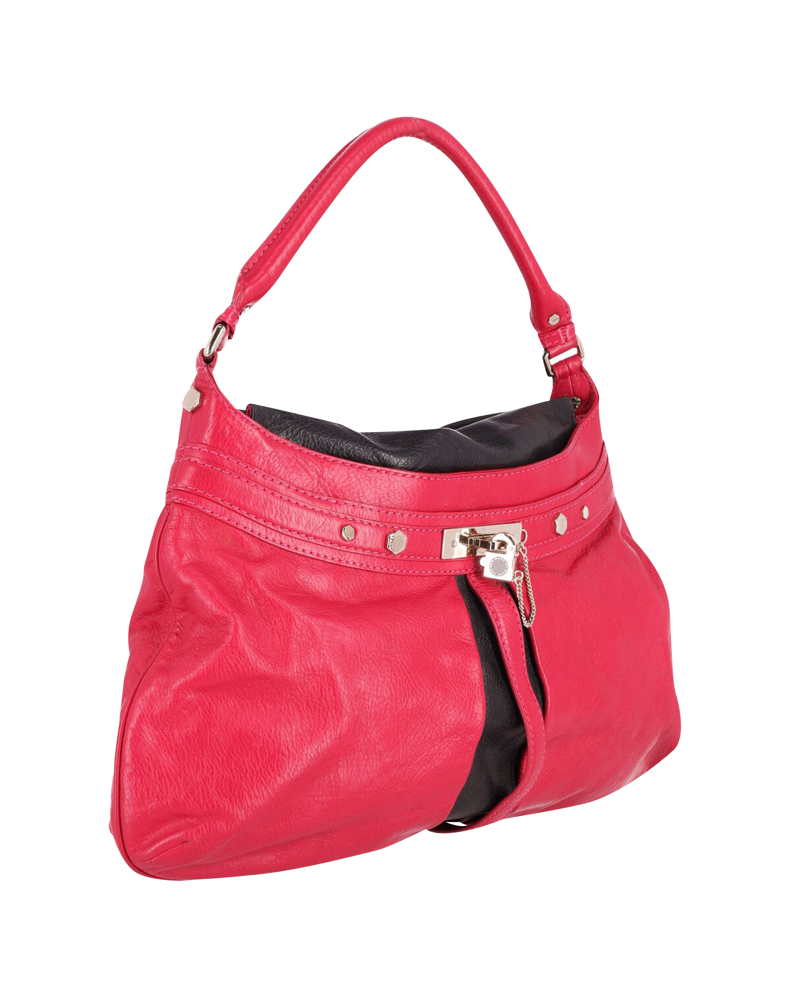 Marc Jacobs Pre-owned Marc Jacobs Lock it Up Camille Handväska i Mörkrosa Läder dam – bild 2