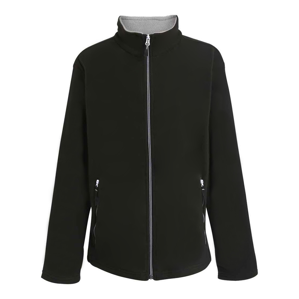 Regatta Mens Ascender Fleece Jacket (Black/Mineral Grey) - Size 2XL