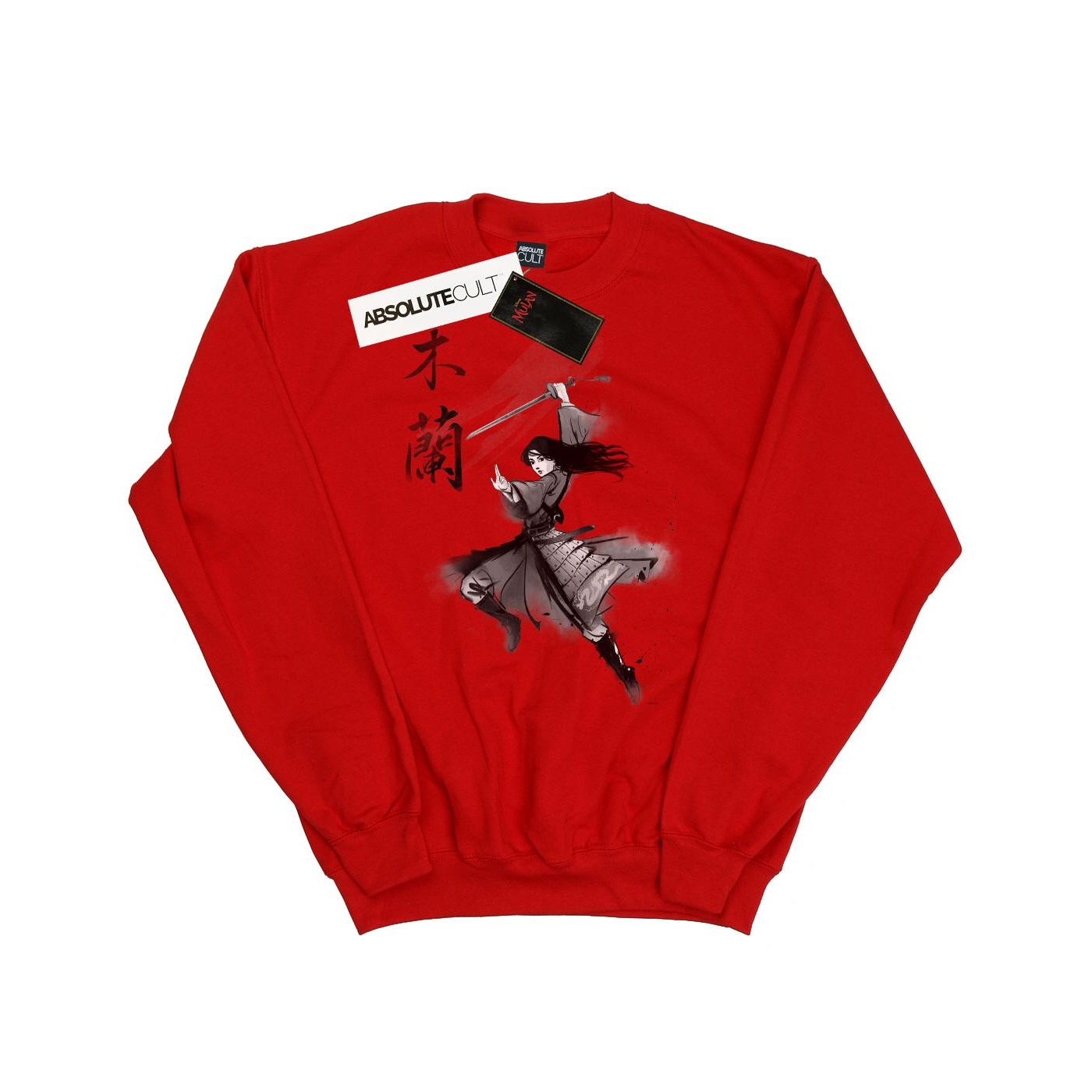 Thumbnail - Disney - "Mulan Movie Sword Jump" Sweatshirt für Mädchen (Rot)