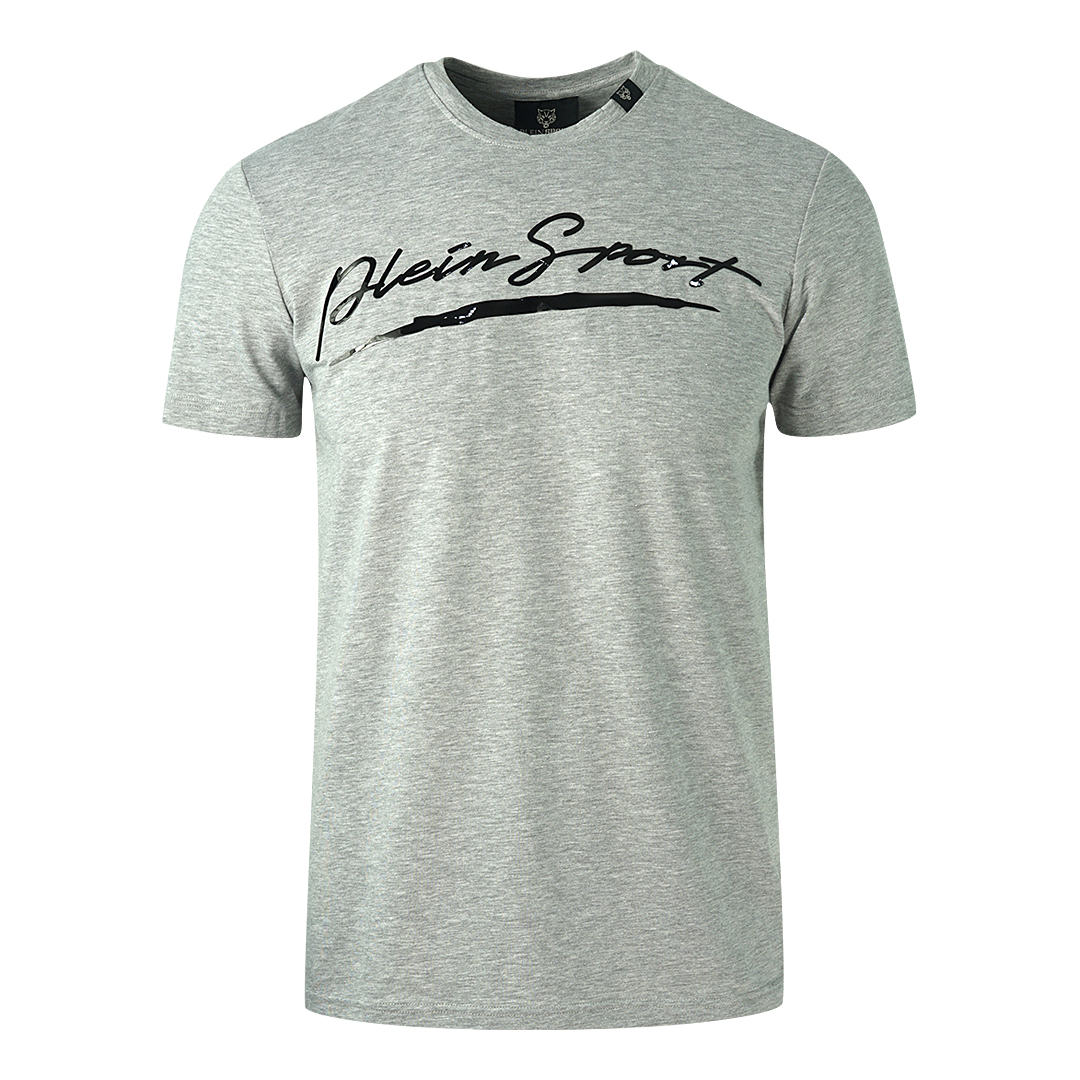 Thumbnail - Philipp Plein Sport Signature Logo Grey T-Shirt