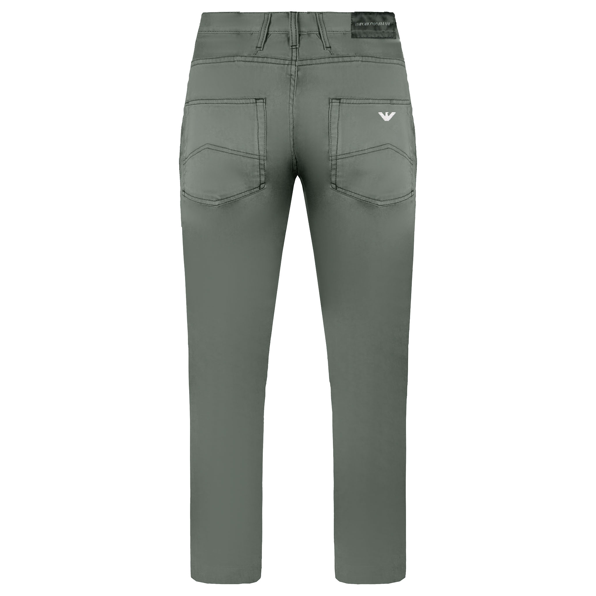 Emporio Armani Regular Fit Chino-byxor för herrar – bild 2