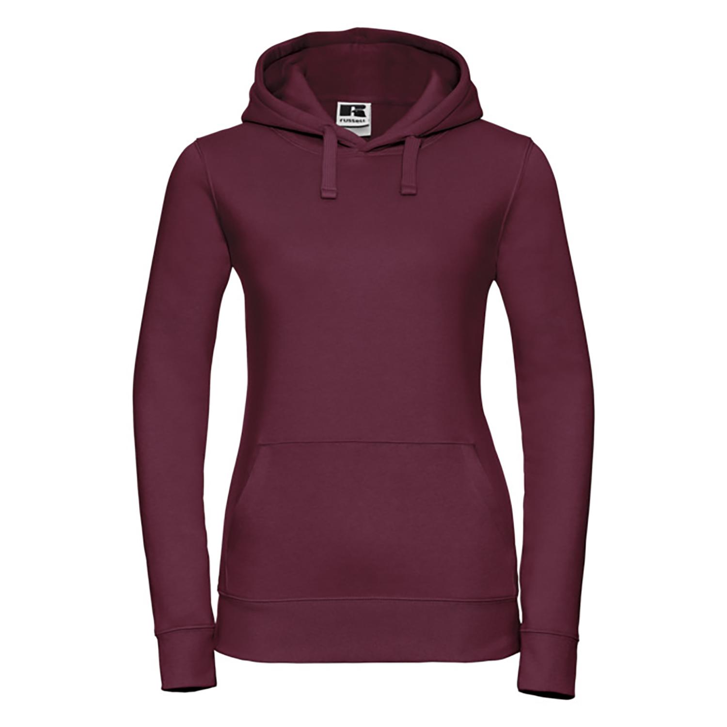 Russell Womens Premium Authentic Hoodie (3-Layer Fabric) (Burgundy)