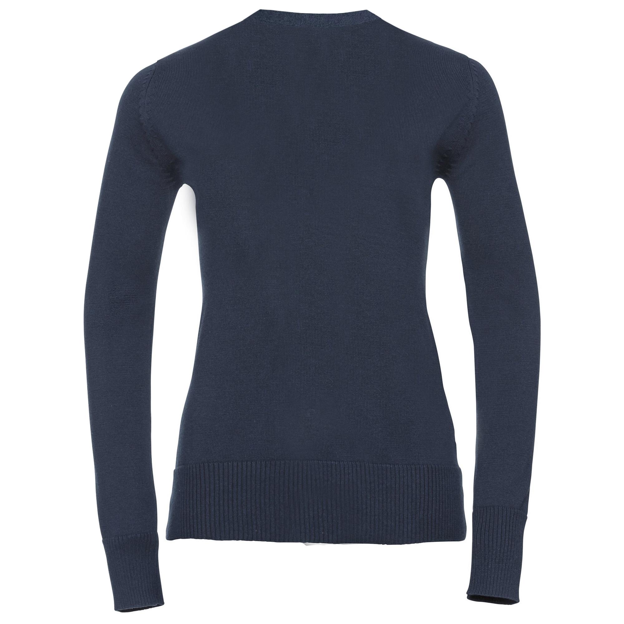 Russell Athletic Russell Collection Ladies/Womens stickad kofta med V-ringning (Franska flottan) dam – bild 2
