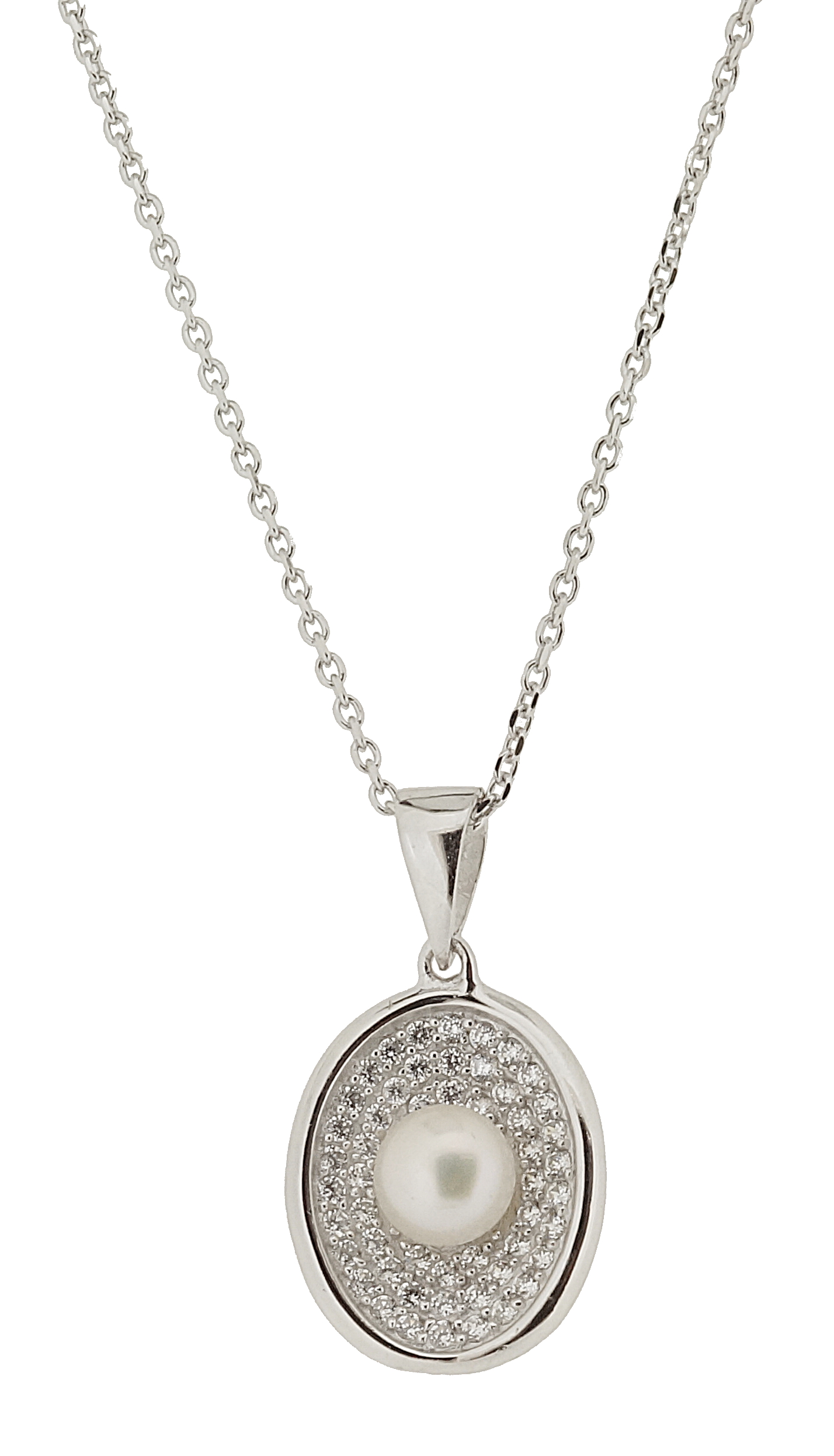 Orphelia Damen-Kette Aus 925er Sterlingsilber Mit Anhänger – Silber Zh-4605