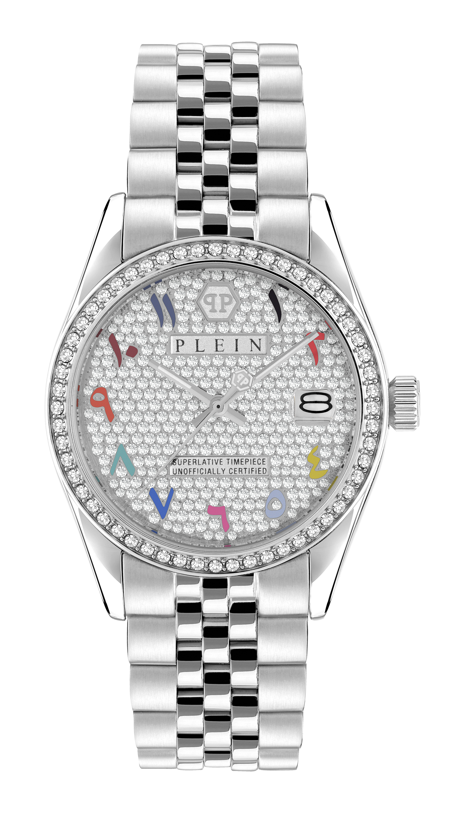Philipp Plein Date Superlative Womens Silver Watch PWYAA0723 Stainless Steel - One Size - Image 5