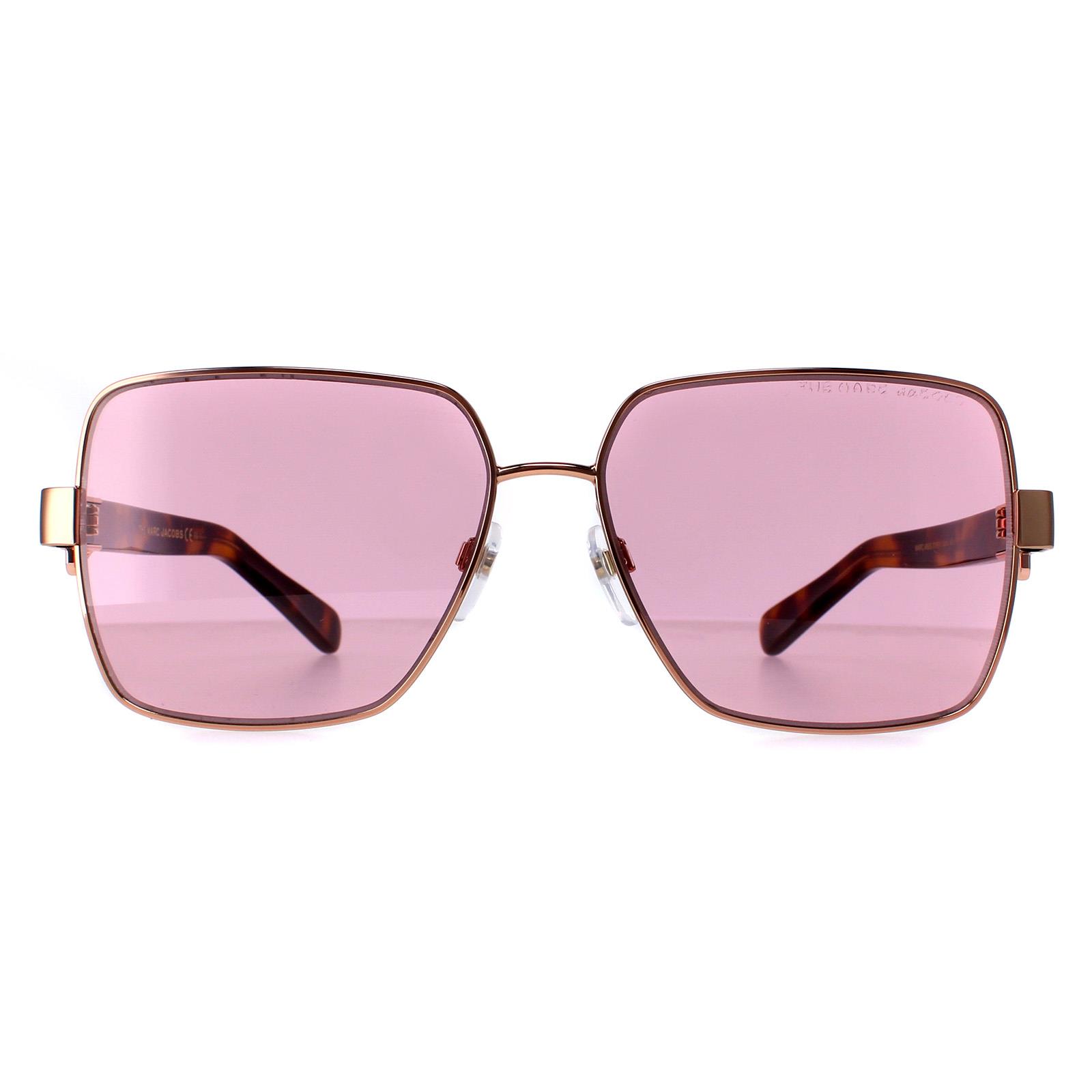Marc Jacobs Square Womens Gold Copper Pink 495/S Metal - One Size