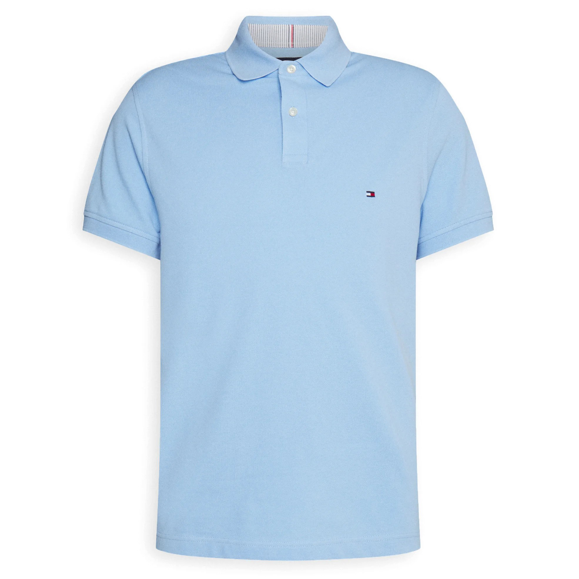 Thumbnail - Herren-Poloshirt der Marke Tommy Hilfiger. Die Polos von Tommy Hilfiger sind aus Bio-Baumwolle und Elastan gefertigt und...