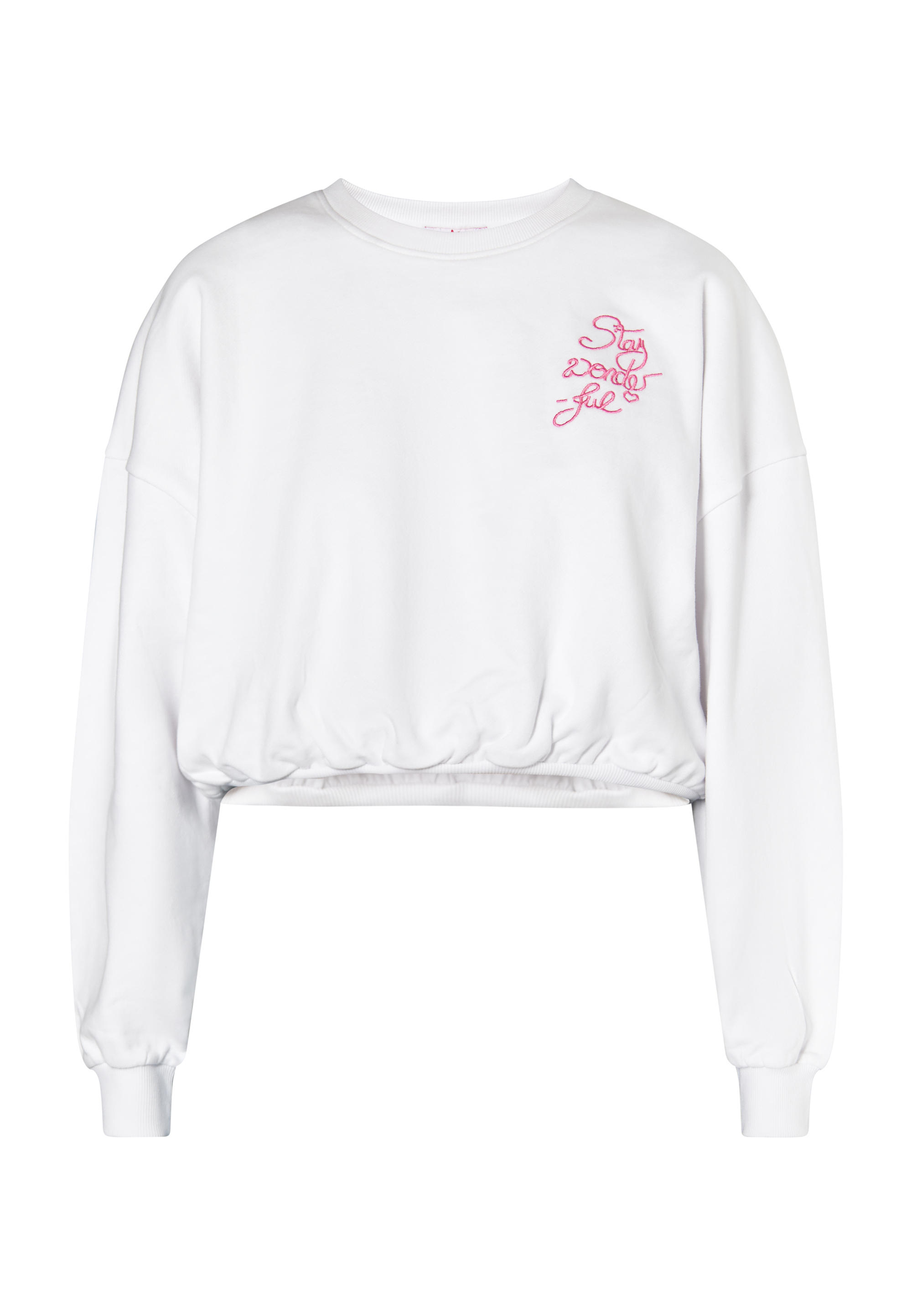 Thumbnail - Mymo Sweatshirt kurz Damen weiss