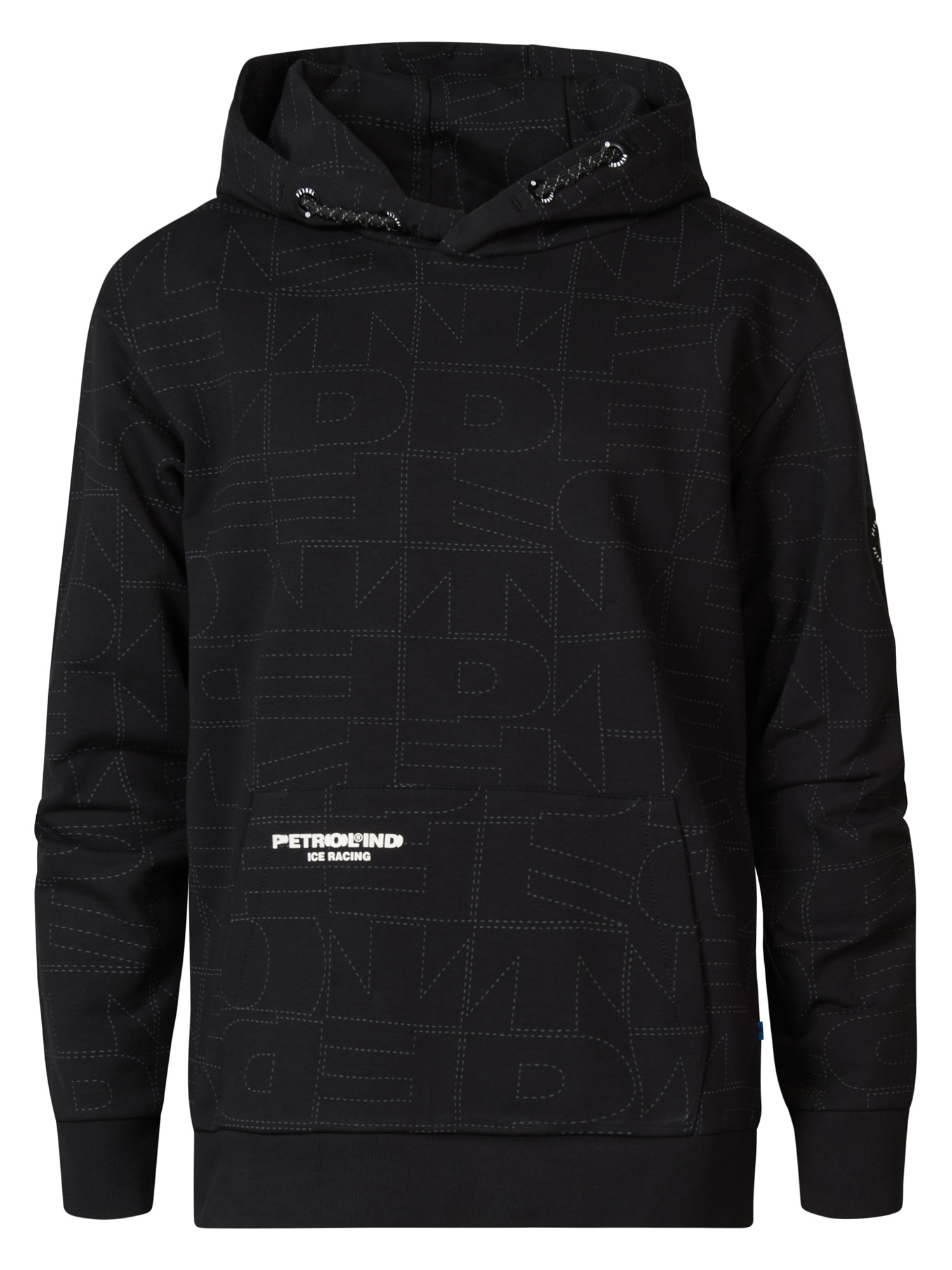 Petrol Industries - Jongens All-over print Hoodie Hope - Zwart