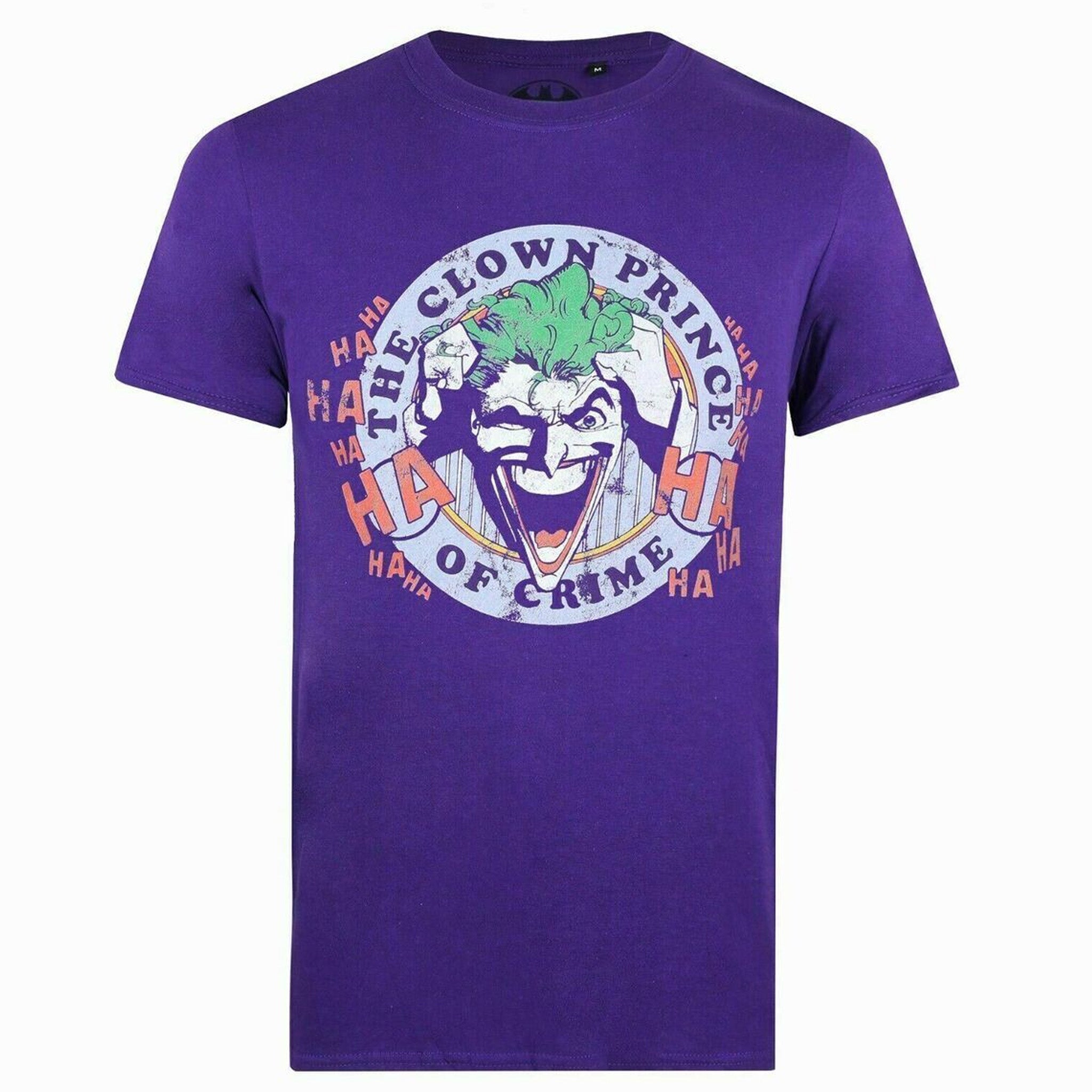 Thumbnail - DC Comics The Joker Smile Emblem Herren Lila T-Shirt