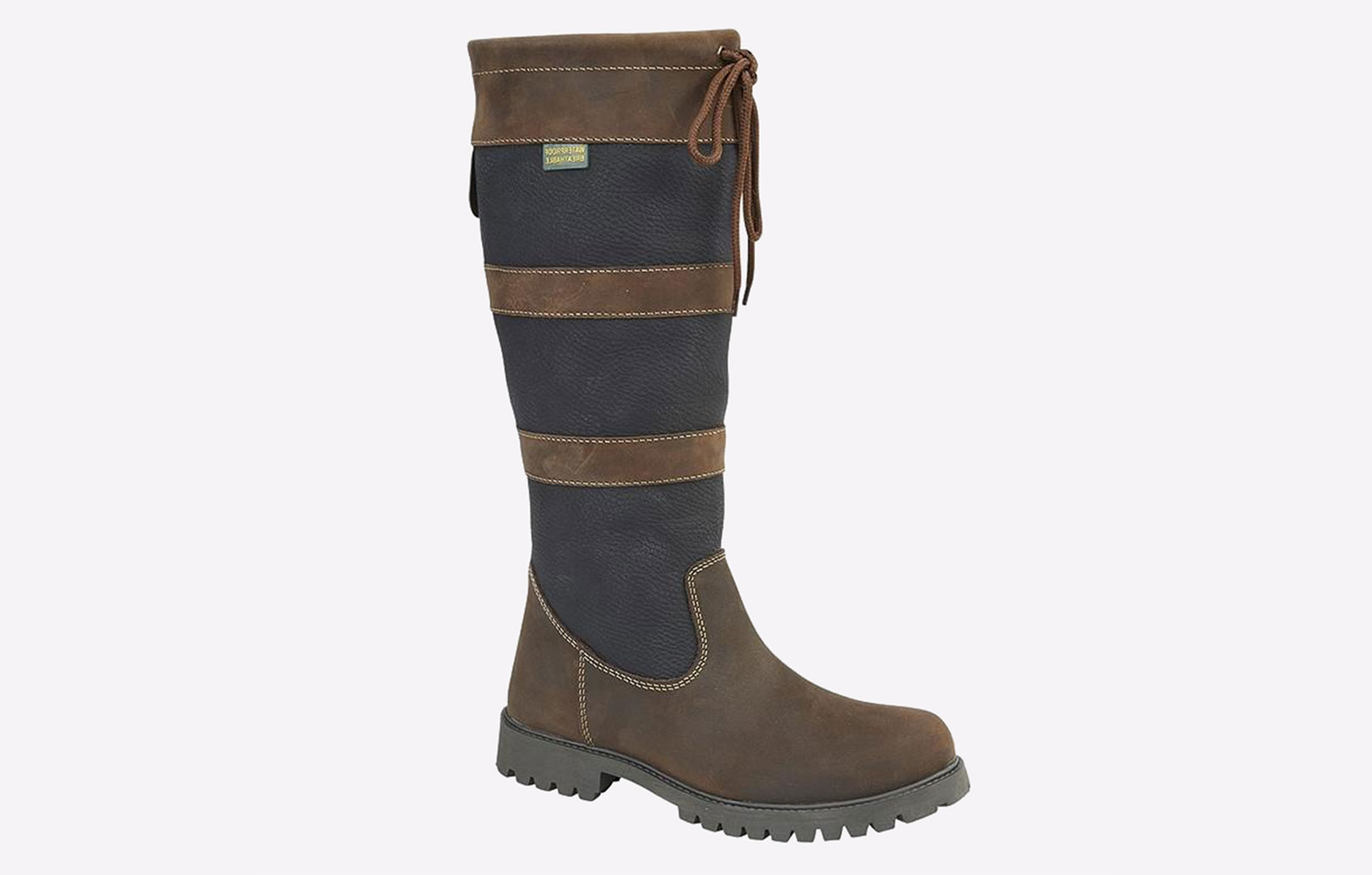 Woodland Whinfell WATERPROOF Tall Country Boot Womens - Brown - Size UK 6