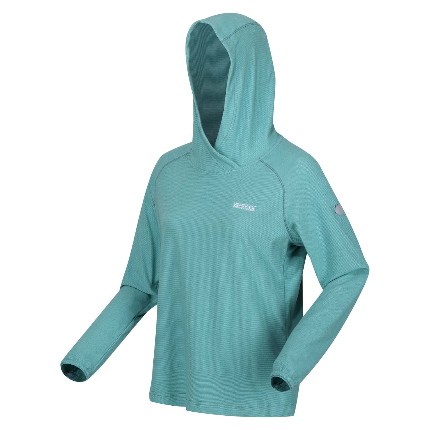 Dames Regatta Montes Pullover Hoodie in Blauw