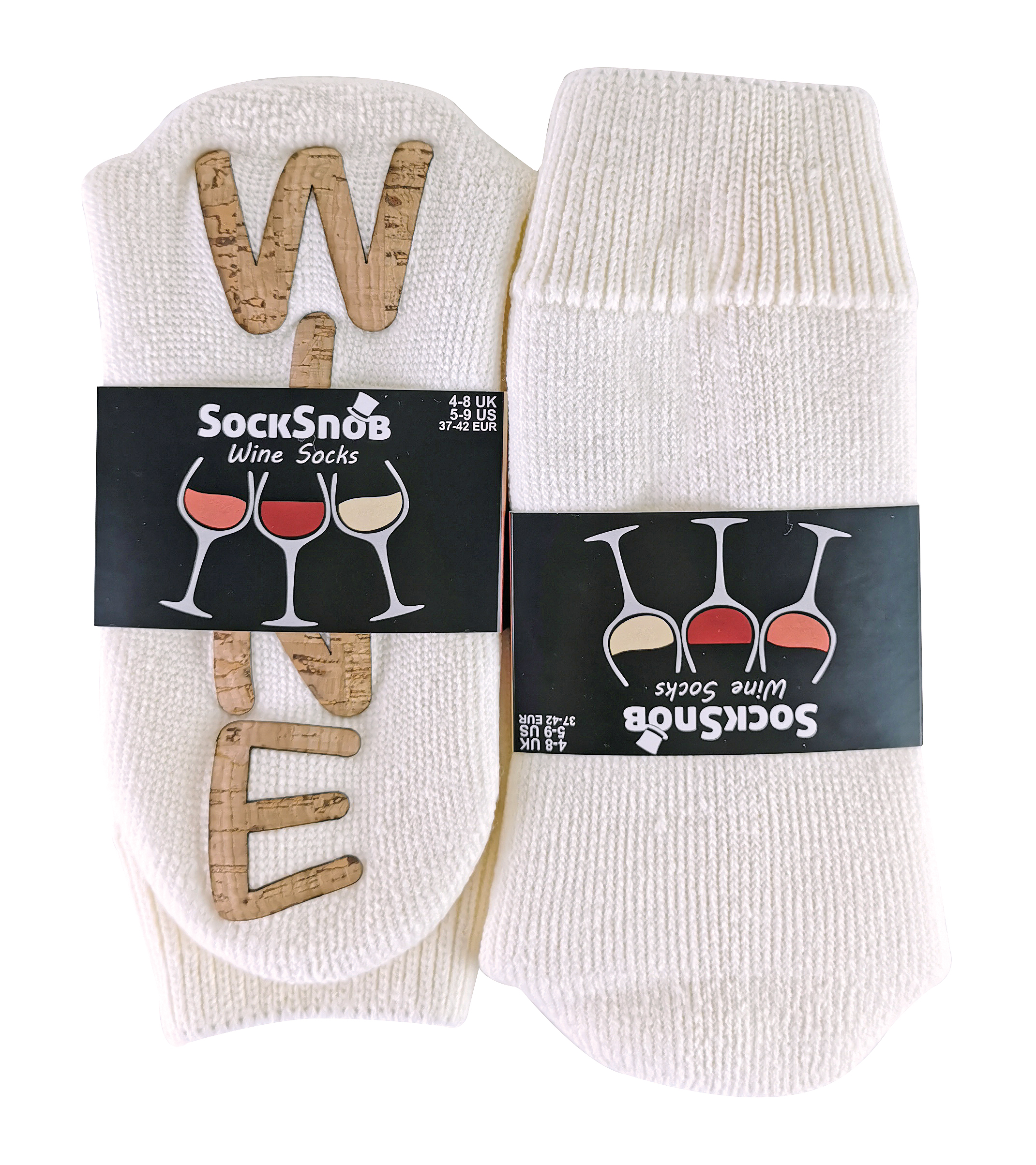 Sock Snob Ladies Tjocka Termiska Fleece Fodrade Nyhet Vin Mjuka Tofflor Sockor dam – bild 2
