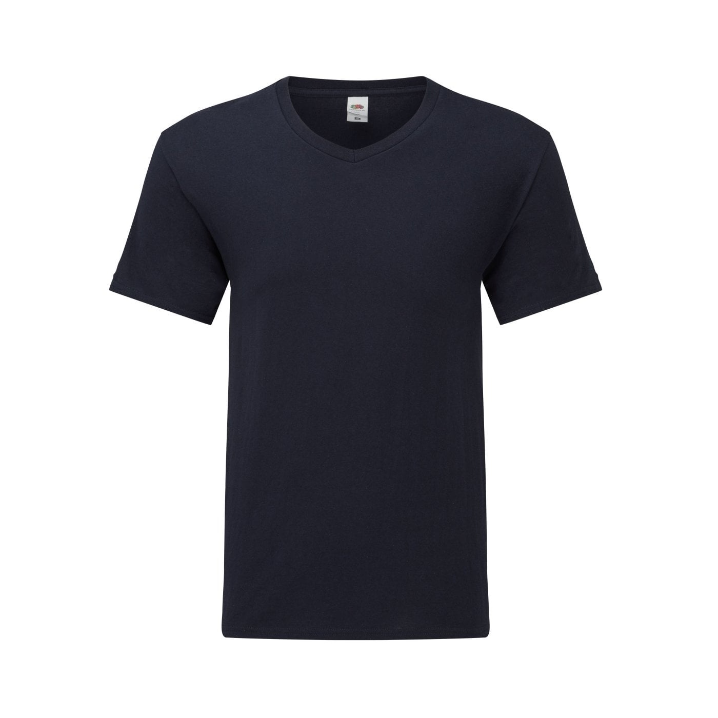 Thumbnail - Fruit Of The Loom Herren Iconic 150 V-Ausschnitt T-Shirt (dunkel Marine)