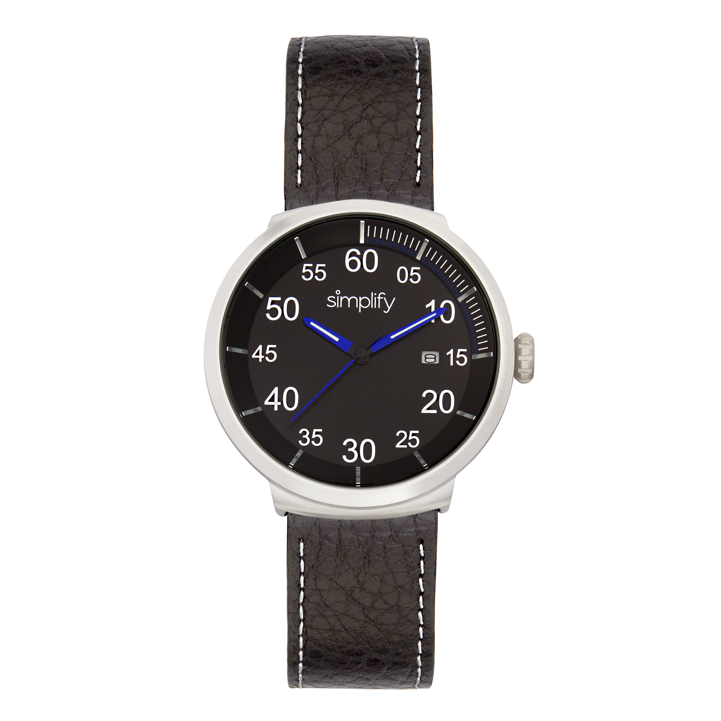 Thumbnail - Simplify The 7100 Lederarmbanduhr mit Datum