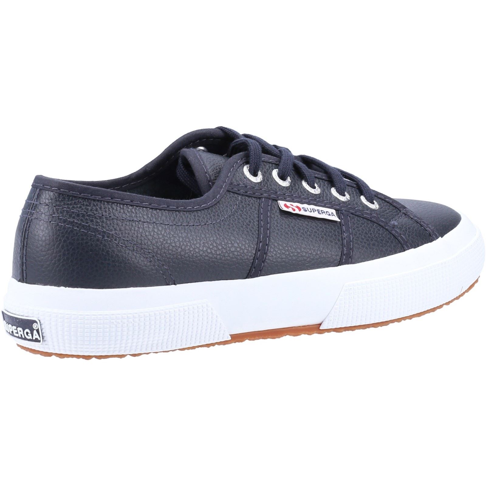 Superga 2750 Leather Blå Navy Träningsskor för män herr – bild 2