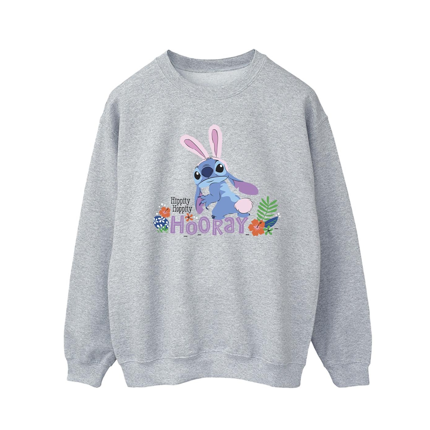 Thumbnail - Disney - "Lilo & Stitch Hippity Hop Stitch" Sweatshirt für Herren (Grau)