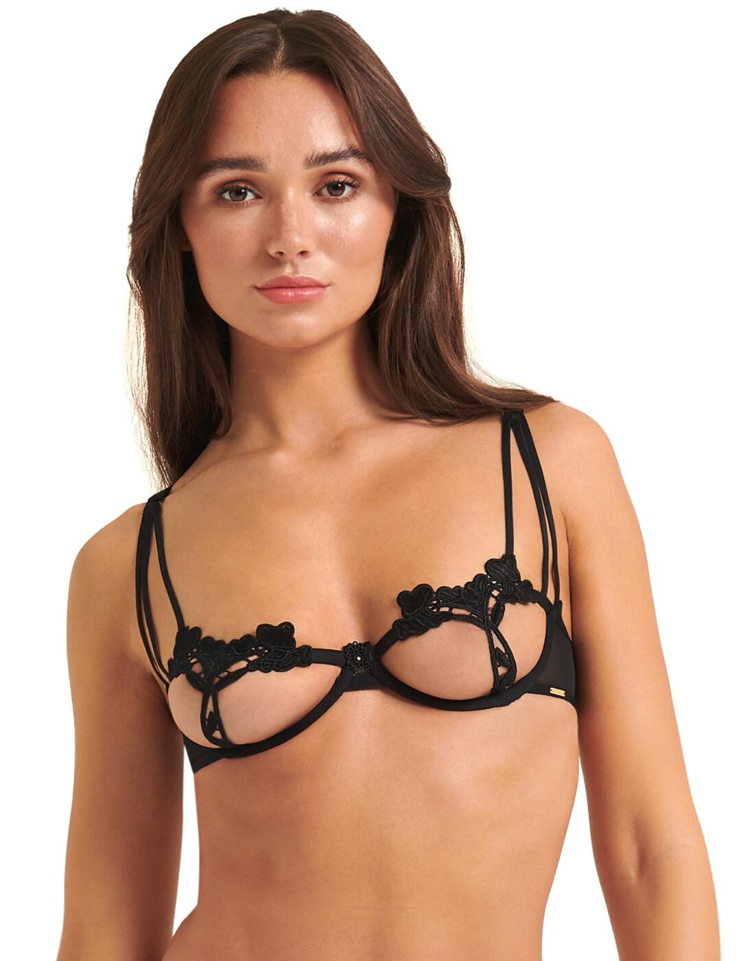 Bluebella Womens 31623 Nova Bra – Black Polyamide – Size 34C