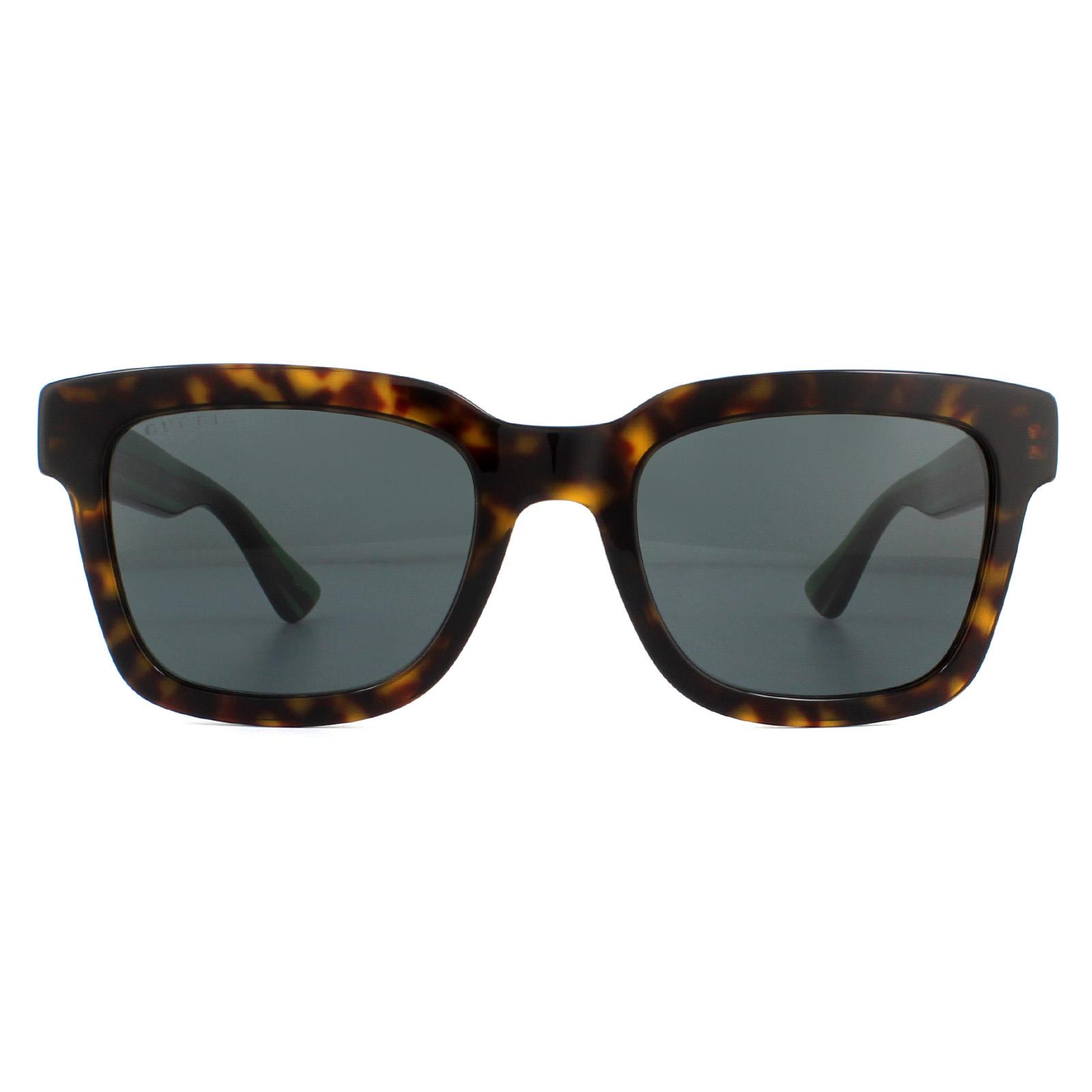Thumbnail - Gucci-Sonnenbrille GG0001S 003 Dunkelhavanna Grau
