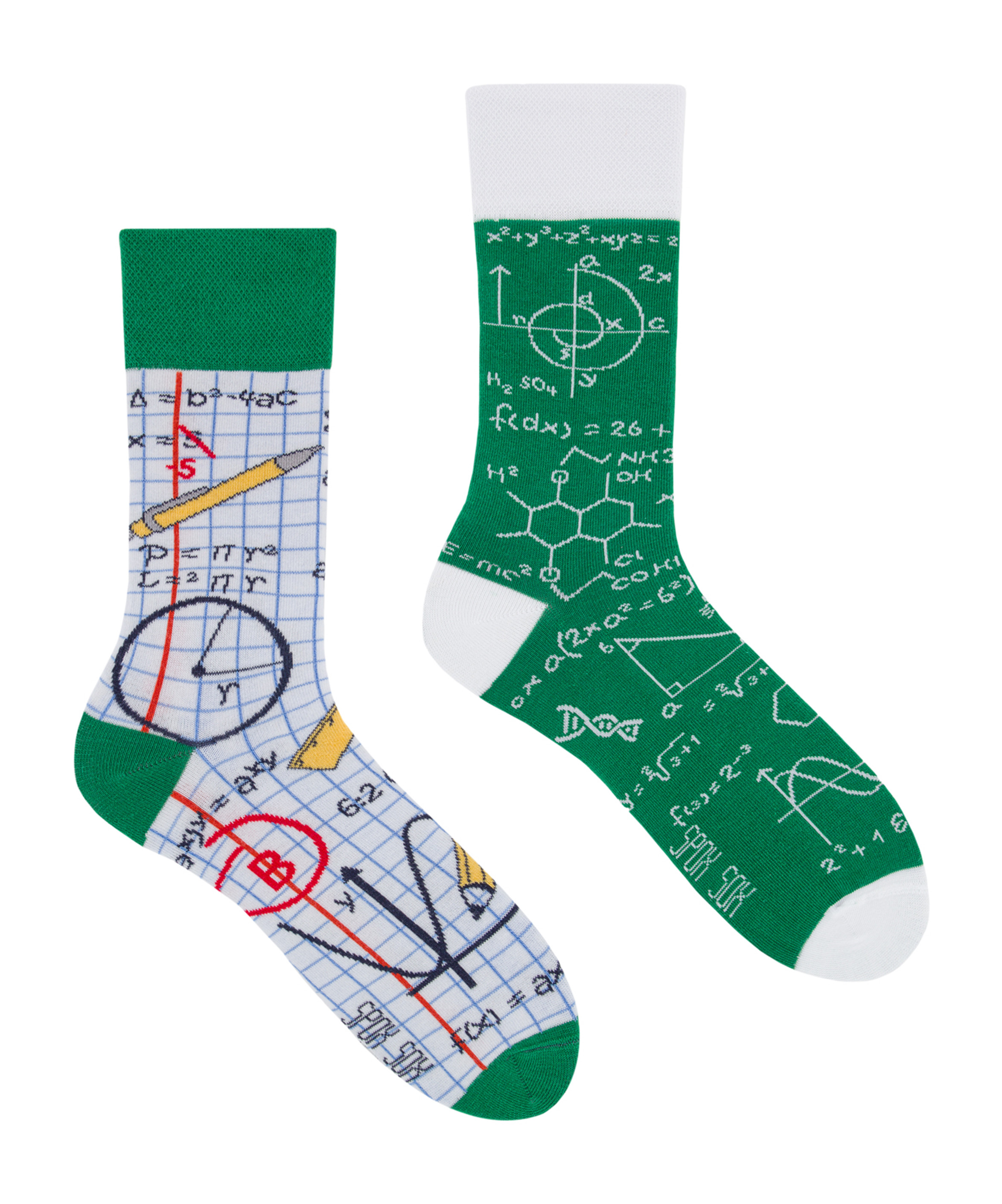 Thumbnail - SPOX SOX - Herren & Damen Mismatched Novelty ungerade Socken - Back 2 School