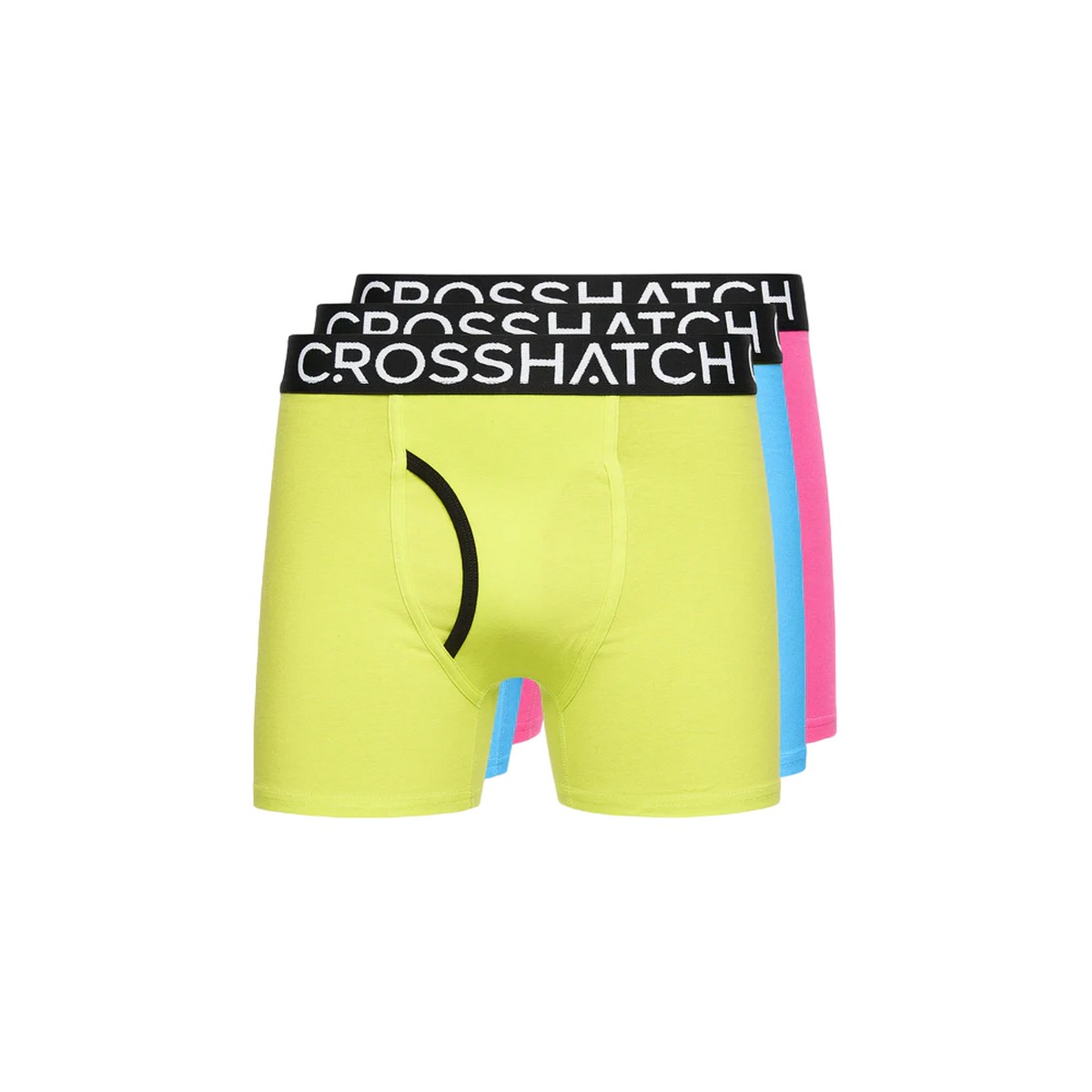 Thumbnail - Crosshatch - "Trioglow" Boxershorts für Herren(3er-Pack) (Schwarz)