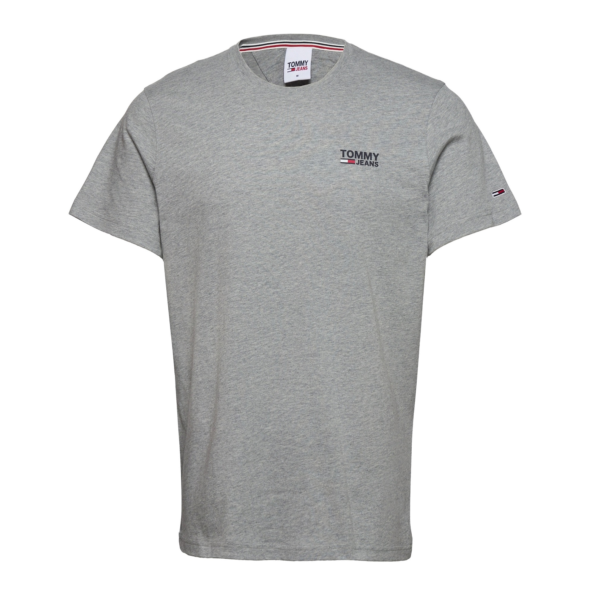 Thumbnail - Tommy Jeans T-Shirt mit kurzem Arm Logo Grau