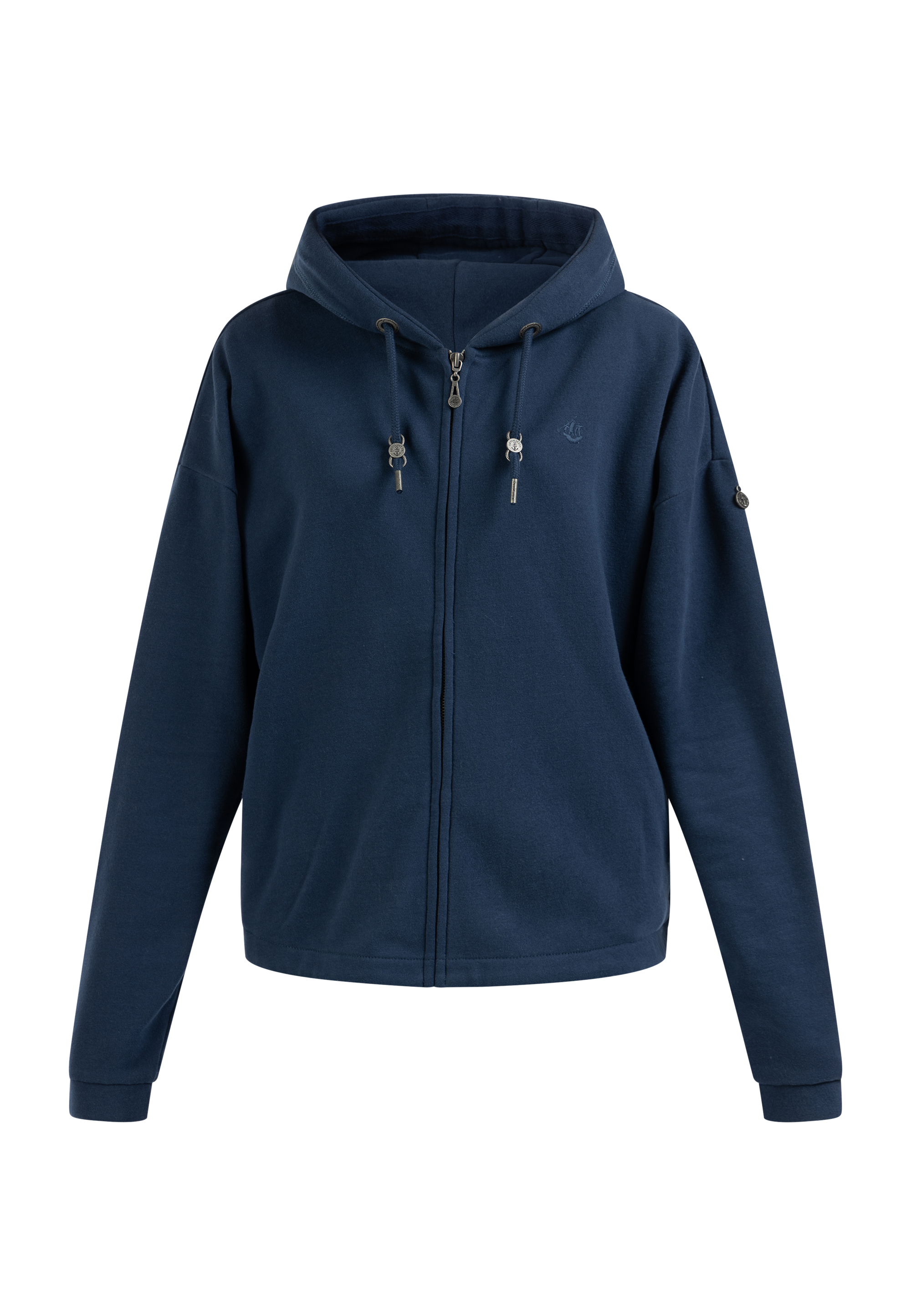 Dreimaster Oversize Sweatjacke Damen Dunkelmarine