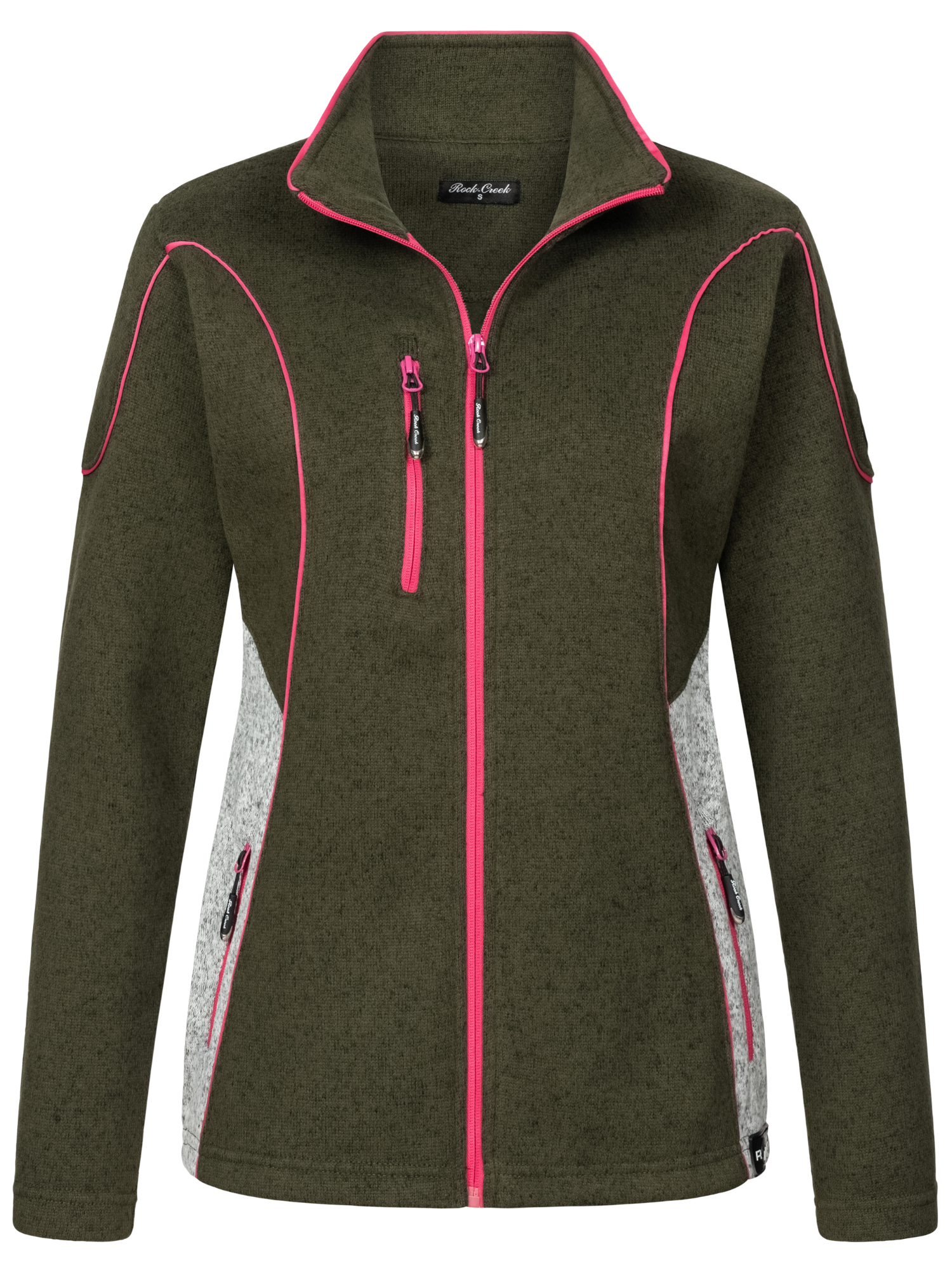 Thumbnail - Rock Creek Fleecejacke Dunkelgrün