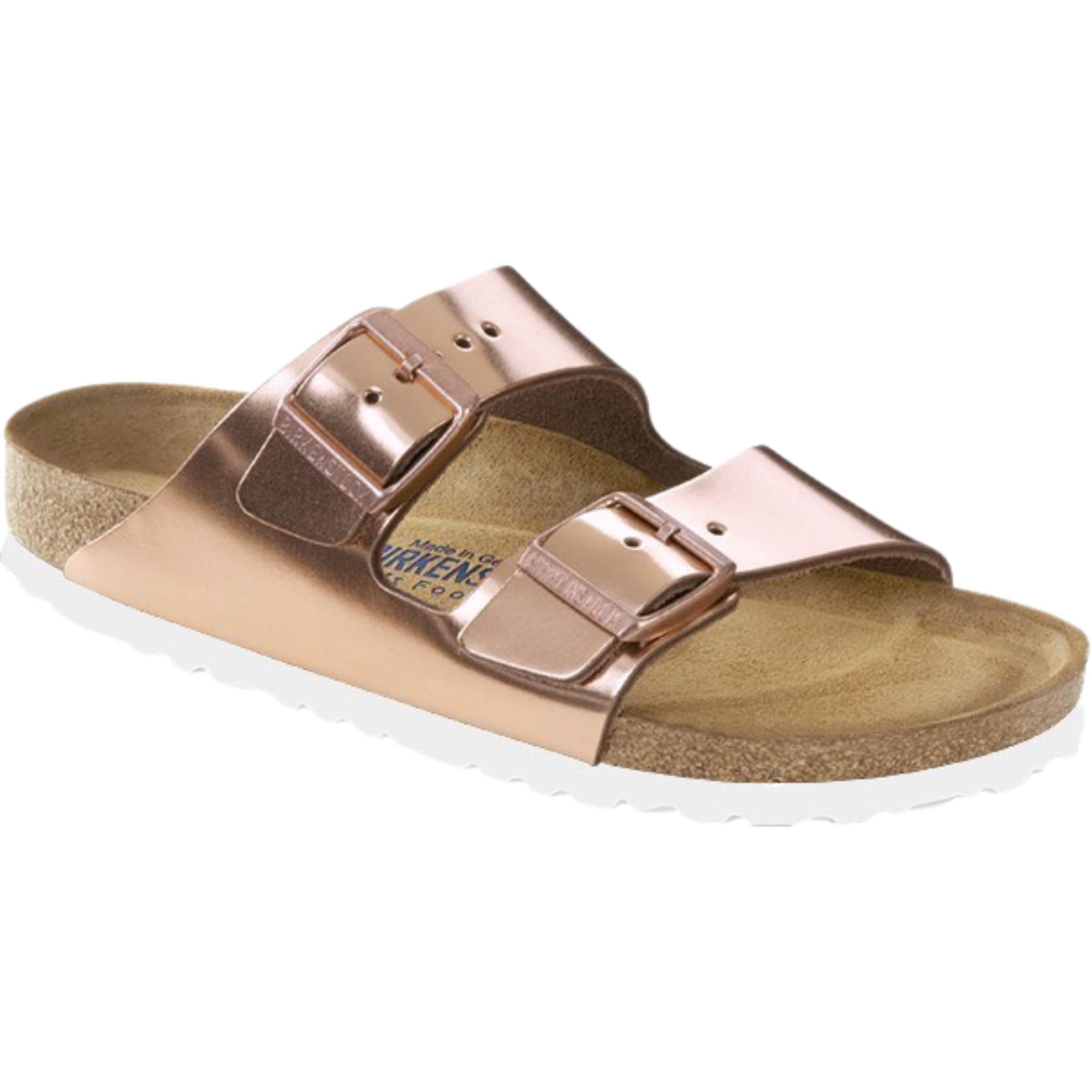 Thumbnail - Birkenstock Arizona Bs Schmaler Schnitt 952093 Metallisch Kupfer