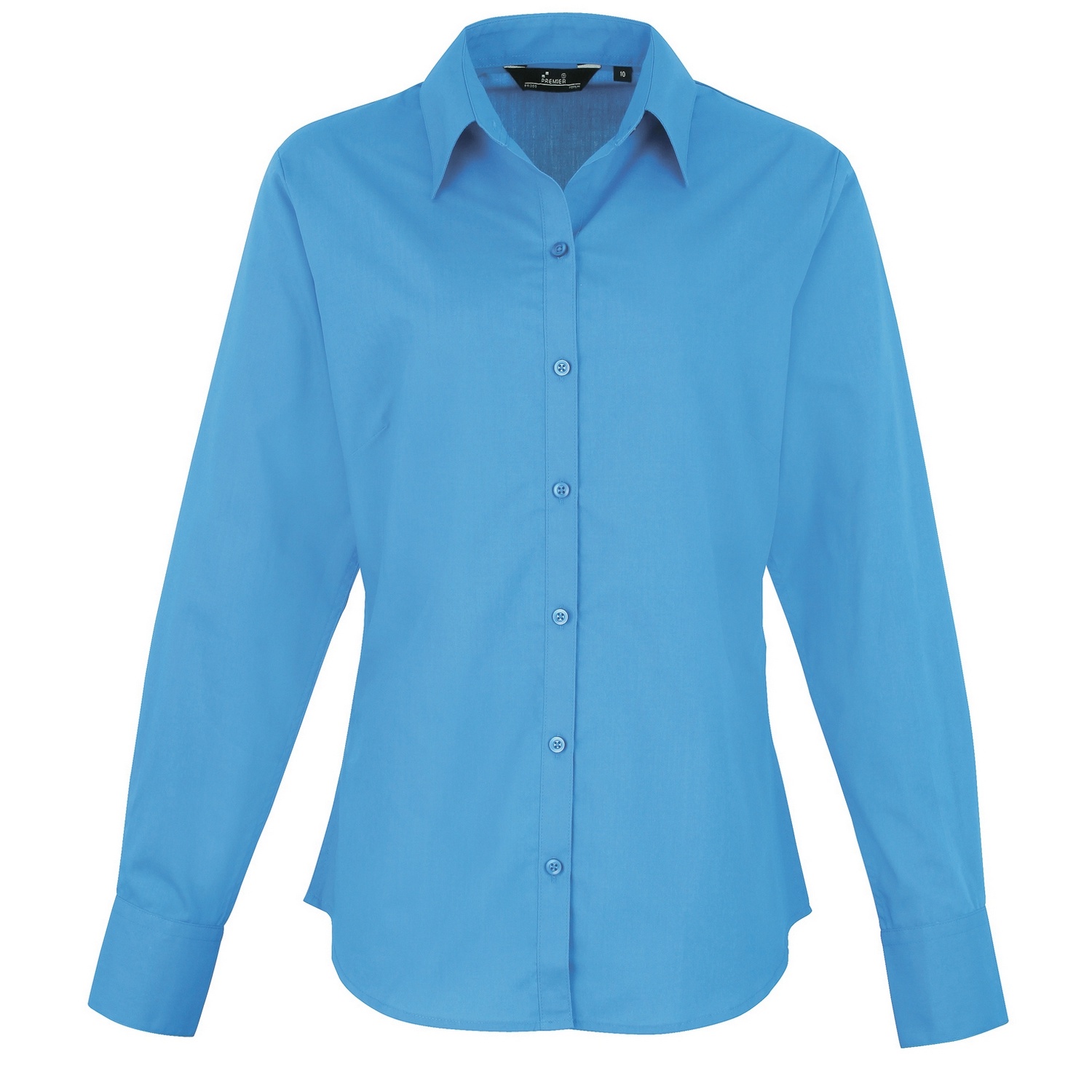 Thumbnail - Premier - Bluse für Damen Langärmlig (Saphir)
