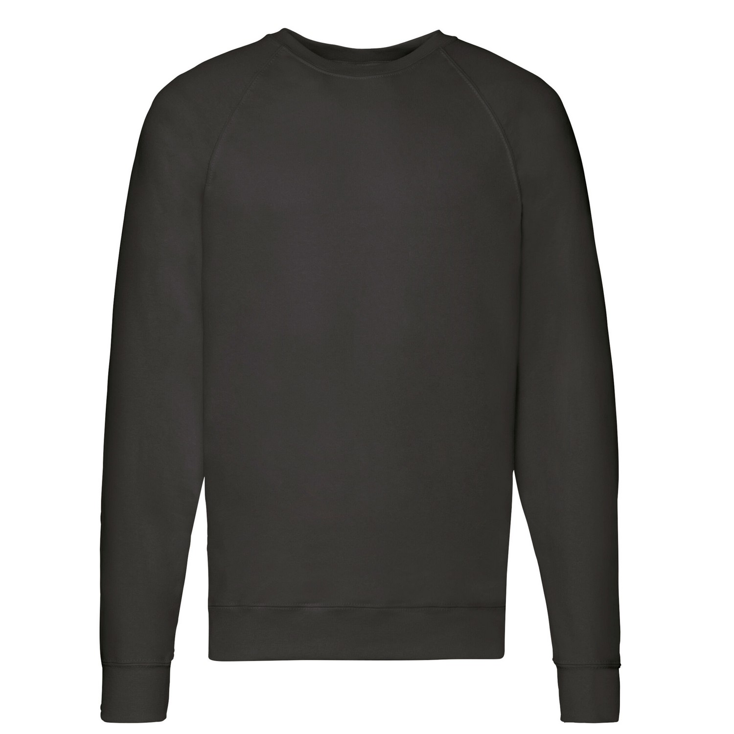 Fruit of the Loom - Sweatshirt für Herren/Damen Unisex Raglanärmel (Schwarz)