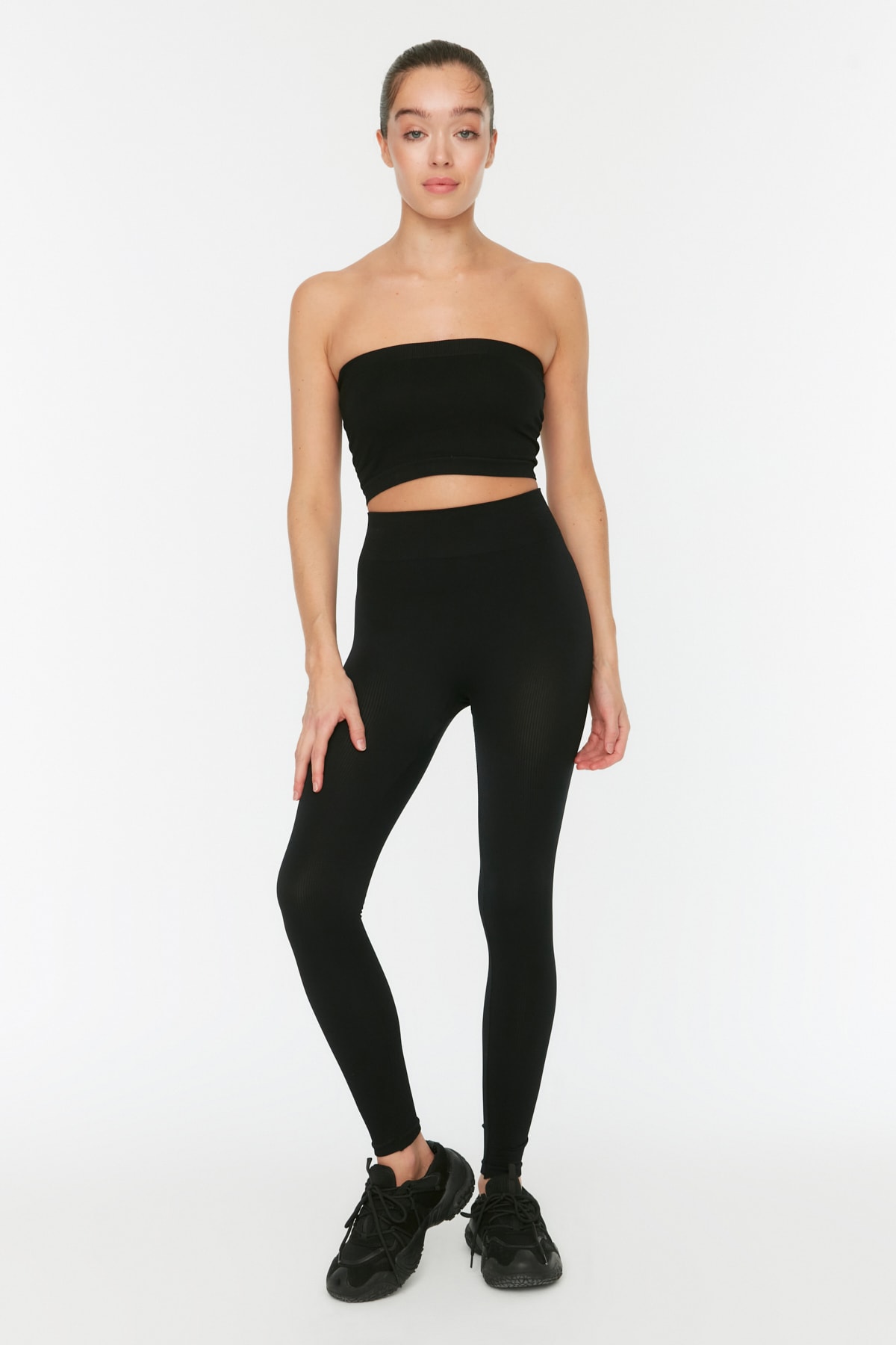 Trendyol Dam Högmidjade Slim Fit Sportleggings – bild 2
