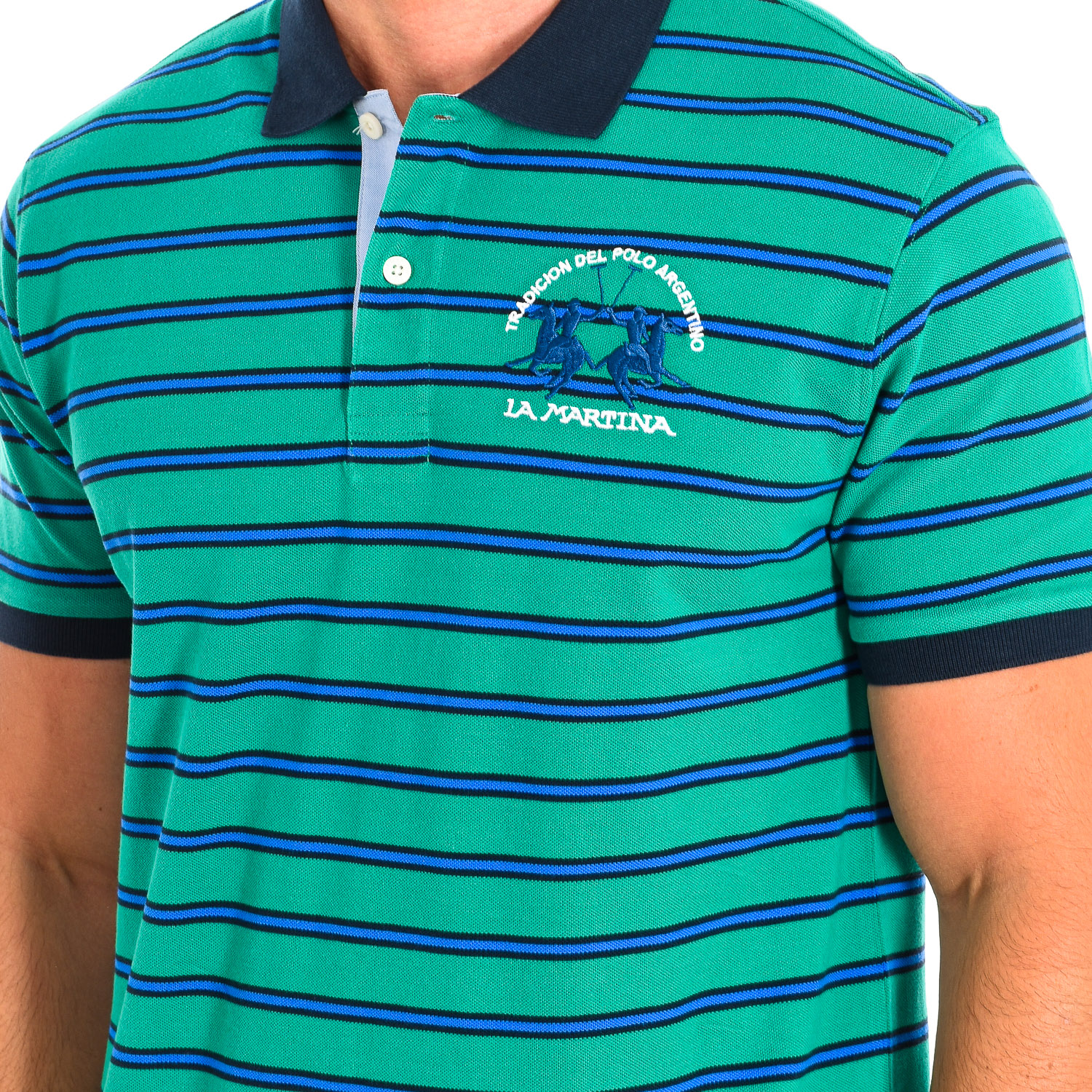 LA MARTINA Kortärmad Polo TMP024-PK147 man pikéer herr – bild 2
