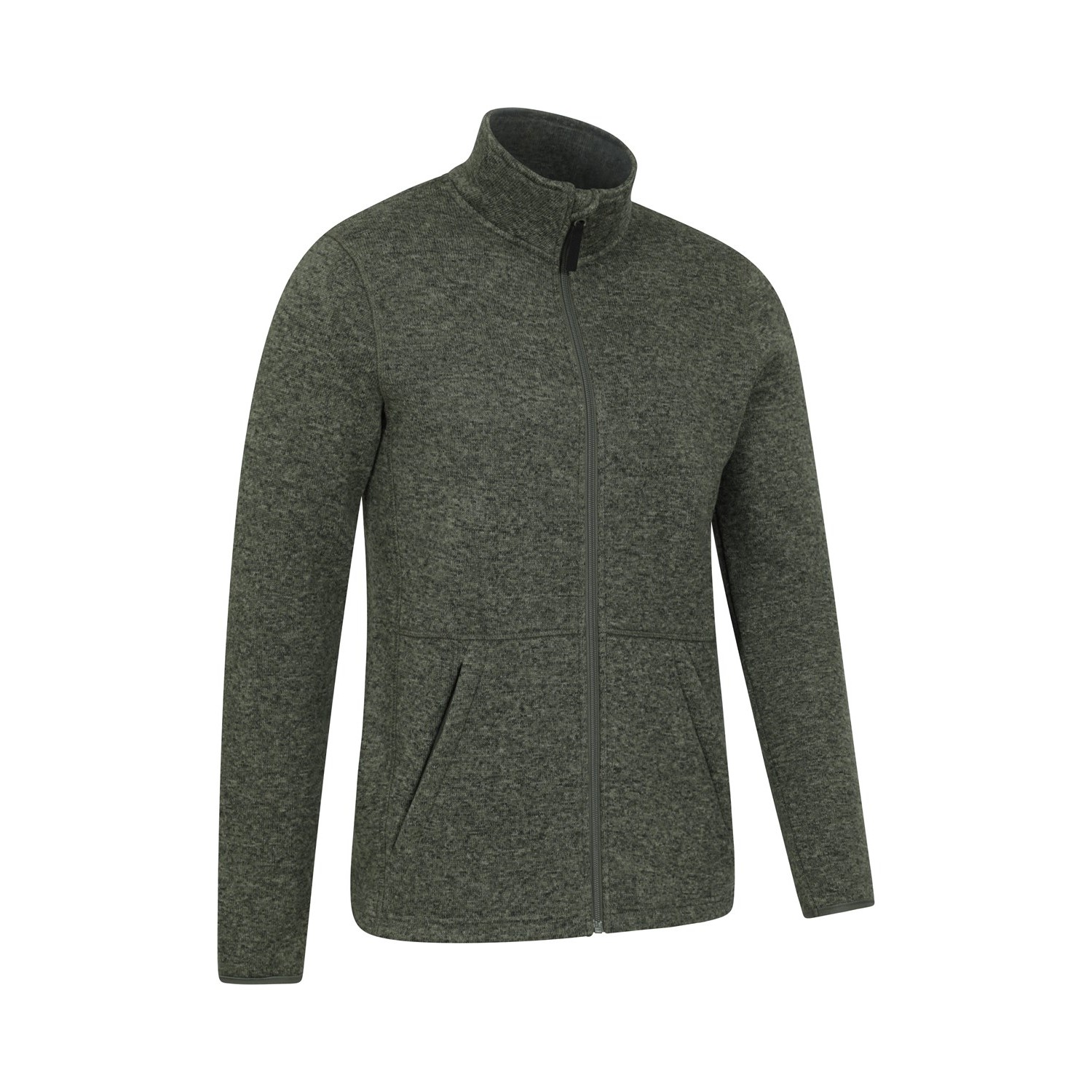Mountain Warehou Mens Idris III Fleecejacka med full dragkedja (Grön) herr – bild 2