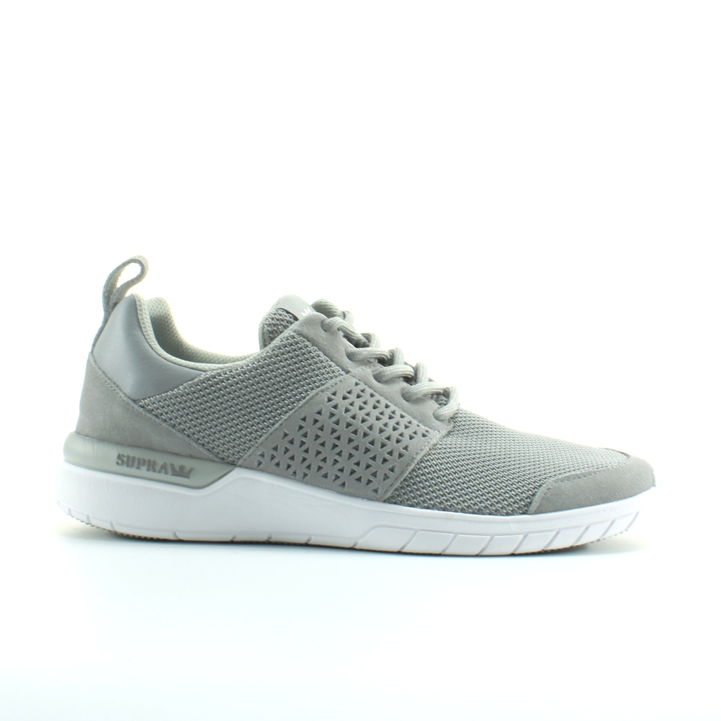 Scissor Ljusgrå Textil Herrar Lace Up Löpskor Träningsskor 08027 054
