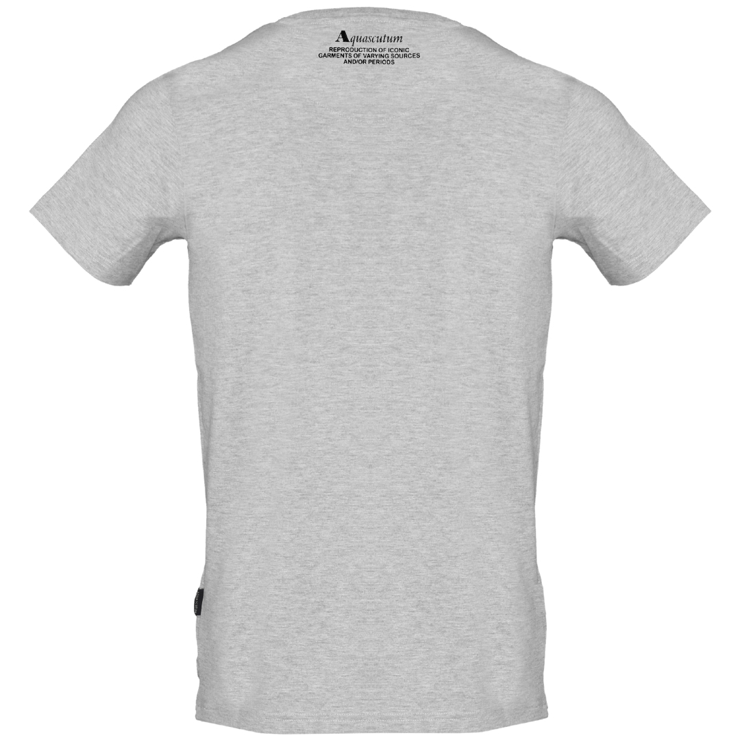 Aquascutum Large Shield Aldis Logo Grå T-shirt herr – bild 2