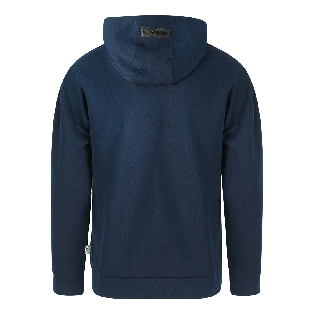 Plein Sport Utrustning Logotyp Navy Hoodie herr – bild 2