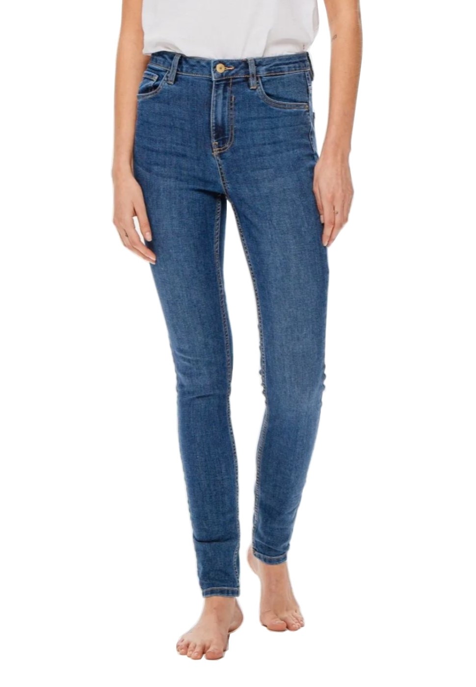 Thumbnail - MYT Damen High Rise Skinny Jeans in Blau