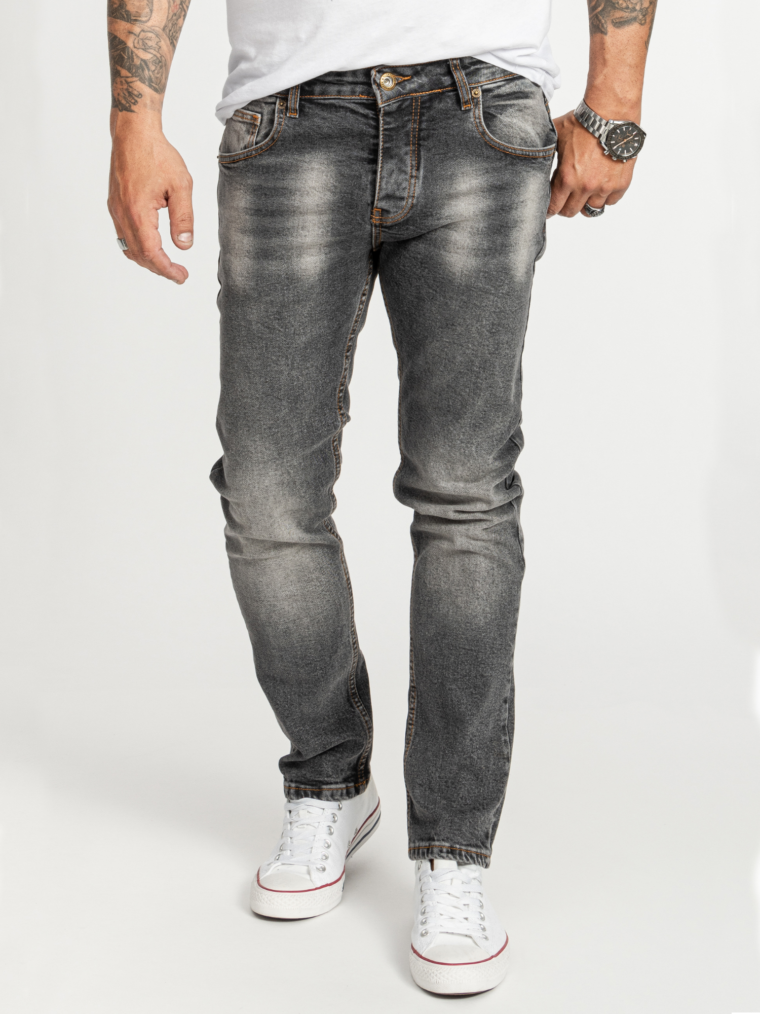 Thumbnail - Rock Creek Jeans Dunkelgrau