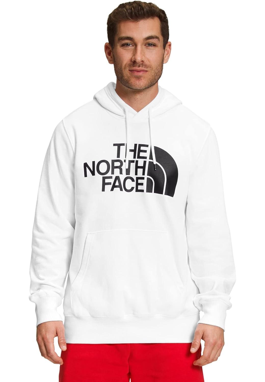 The North Face Standard Mens Hoodie in White Fleece - Size X-Large