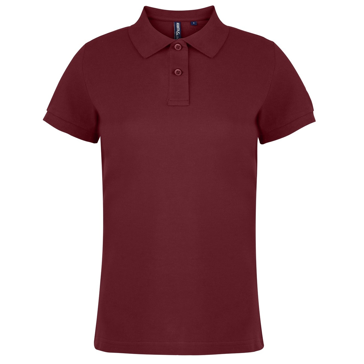 Thumbnail - Asquith & Fox - Unifarbenes Poloshirt - Damen (Bordeaux)