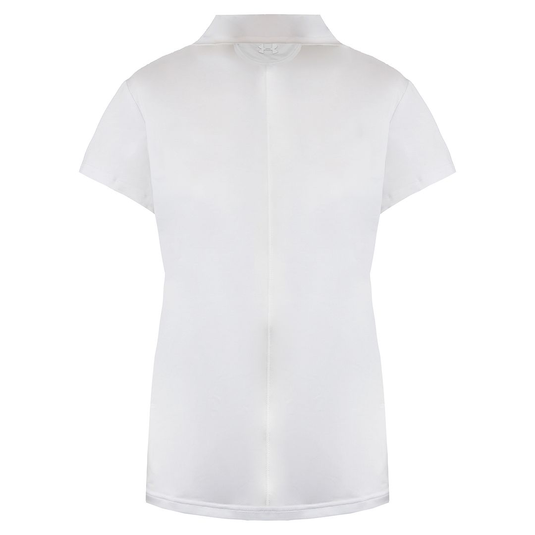 UNDER ARMOUR Golf HeatGear Kortärmad Polotröja Vit Dam 1272336 100 – bild 2
