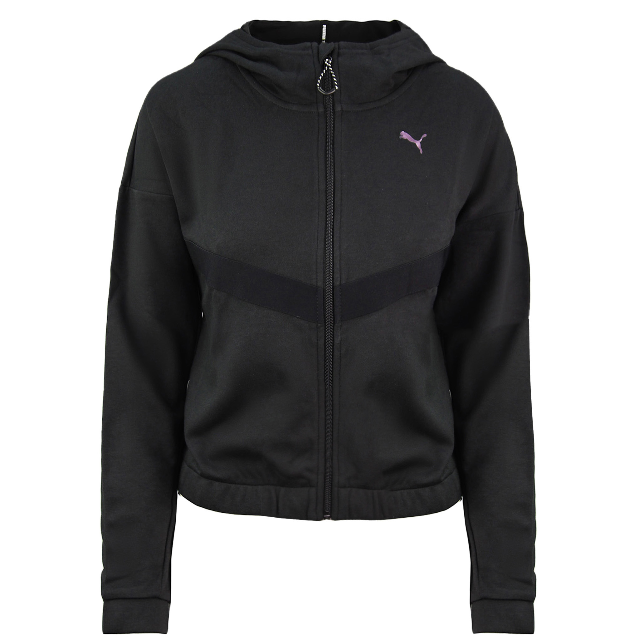Puma Reißverschluss up Frauen schwarzer Hoodie