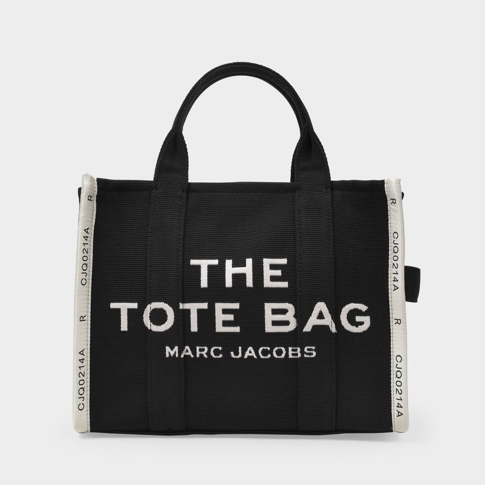 Thumbnail - The Medium Tote Tasche aus schwarzem Canvas