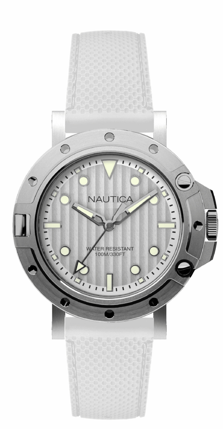 Thumbnail - Nautica Unisex-Uhr Quartz Silber