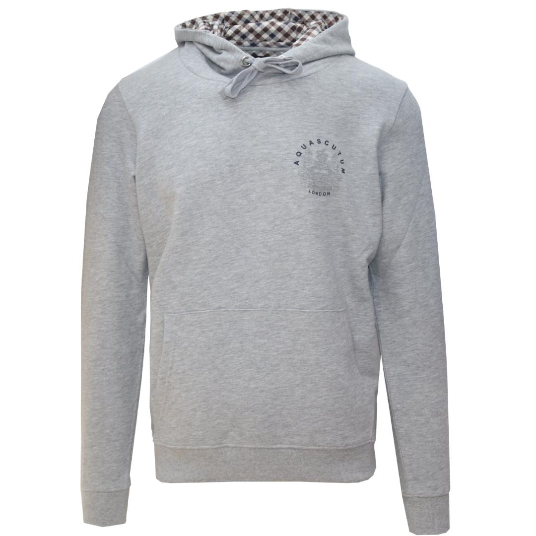 Thumbnail - Aquascutum Aldis Wappen Logo Grau Hoodie
