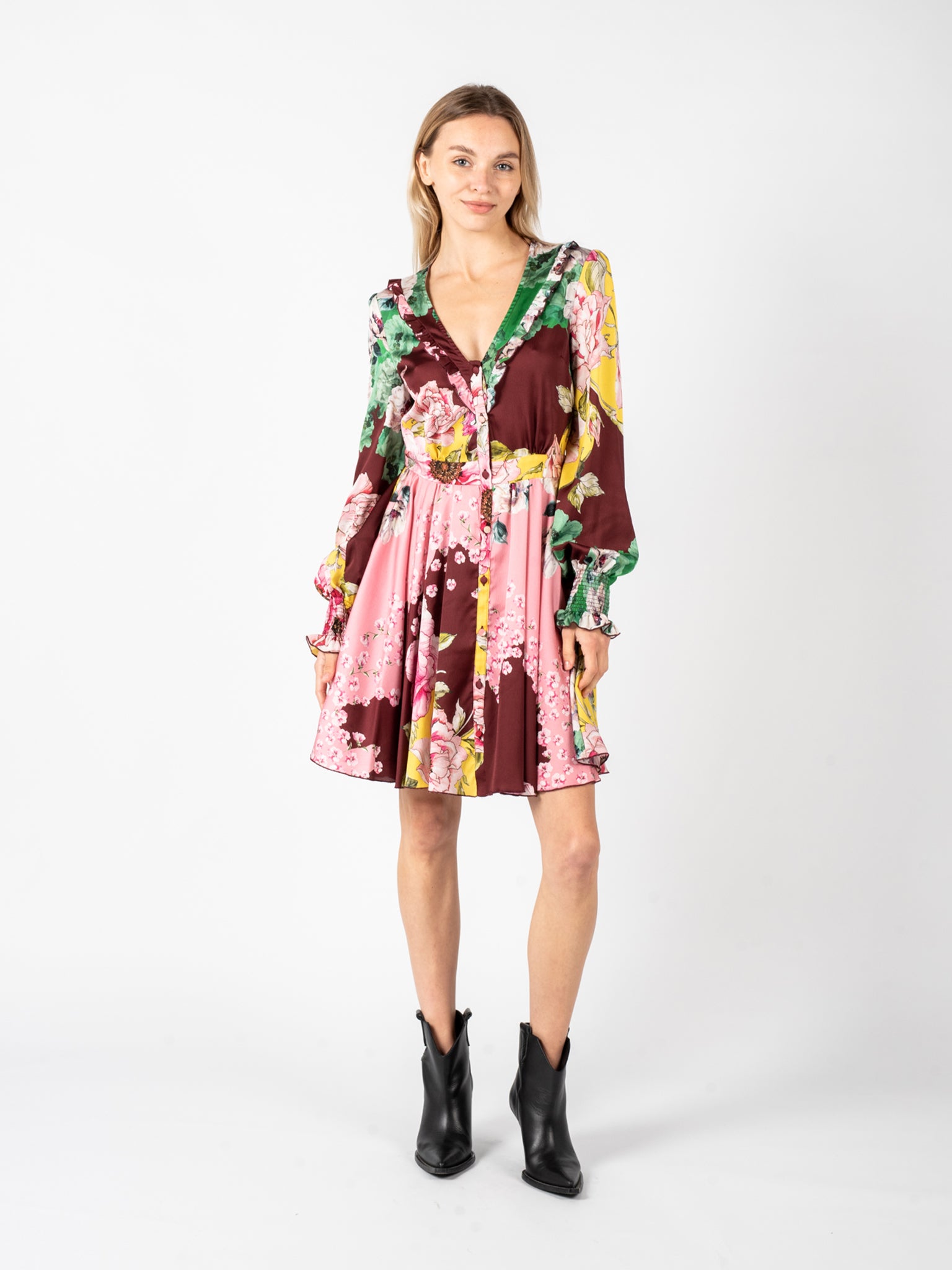 Pinko Kleid Salamandra Woman's Mehrfarbig