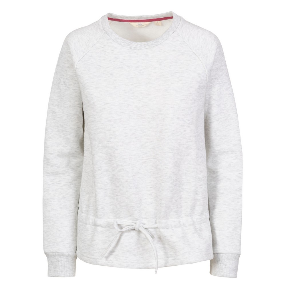 Thumbnail - Trespass Womens/Ladies Gretta Marl Rundhalsausschnitt Sweatshirt (Pale Grey)